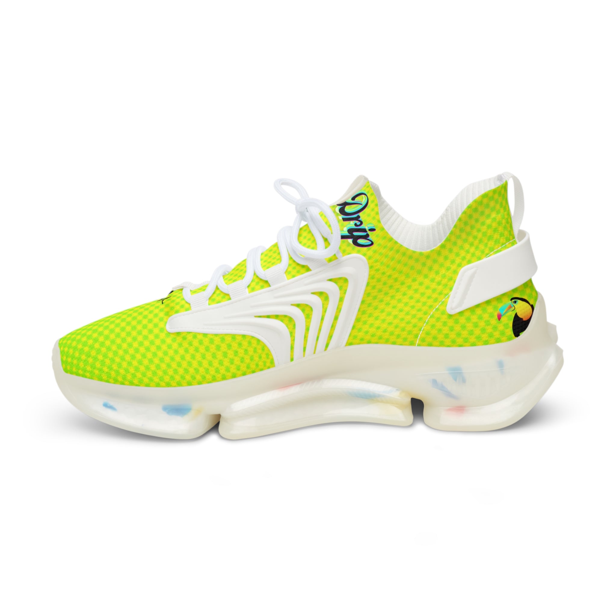 RV5 Pulse Tropical Lime Green Glow - Men's Mesh Sneakers Black