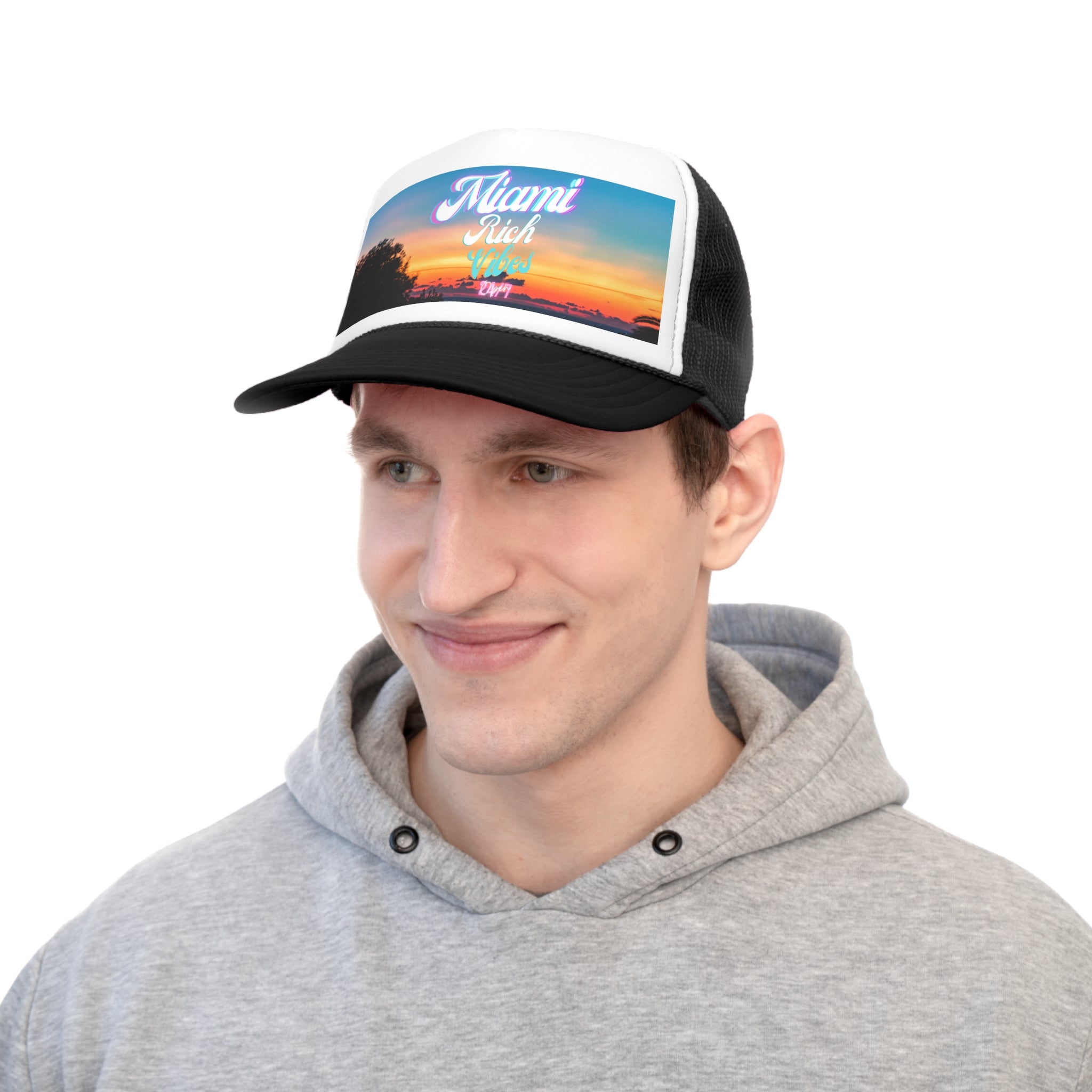 Rich Vibes 24/7 Miami Print Colorway - Trucker Hat