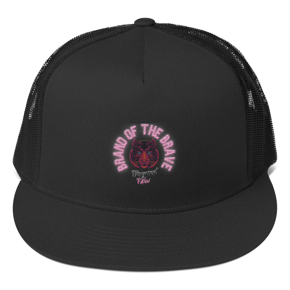RichV5 Brand Of The Brave Pink Tiger - Trucker Cap