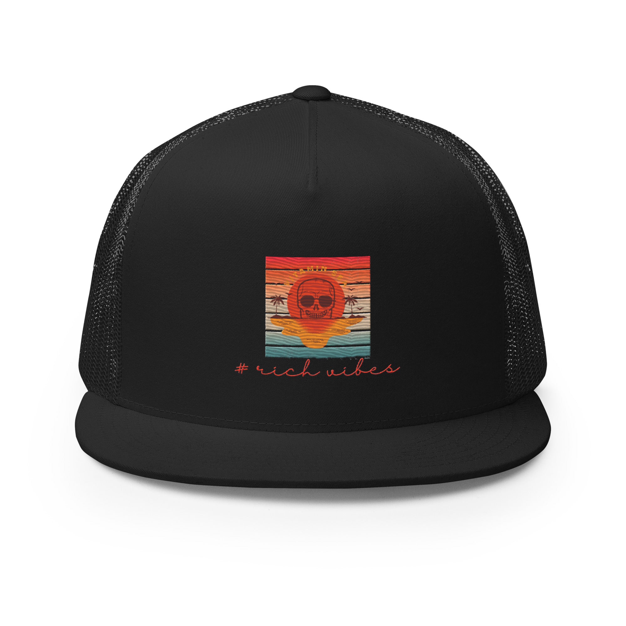 RV5 Rich Vibes Vitamin Sea Black - Trucker Cap