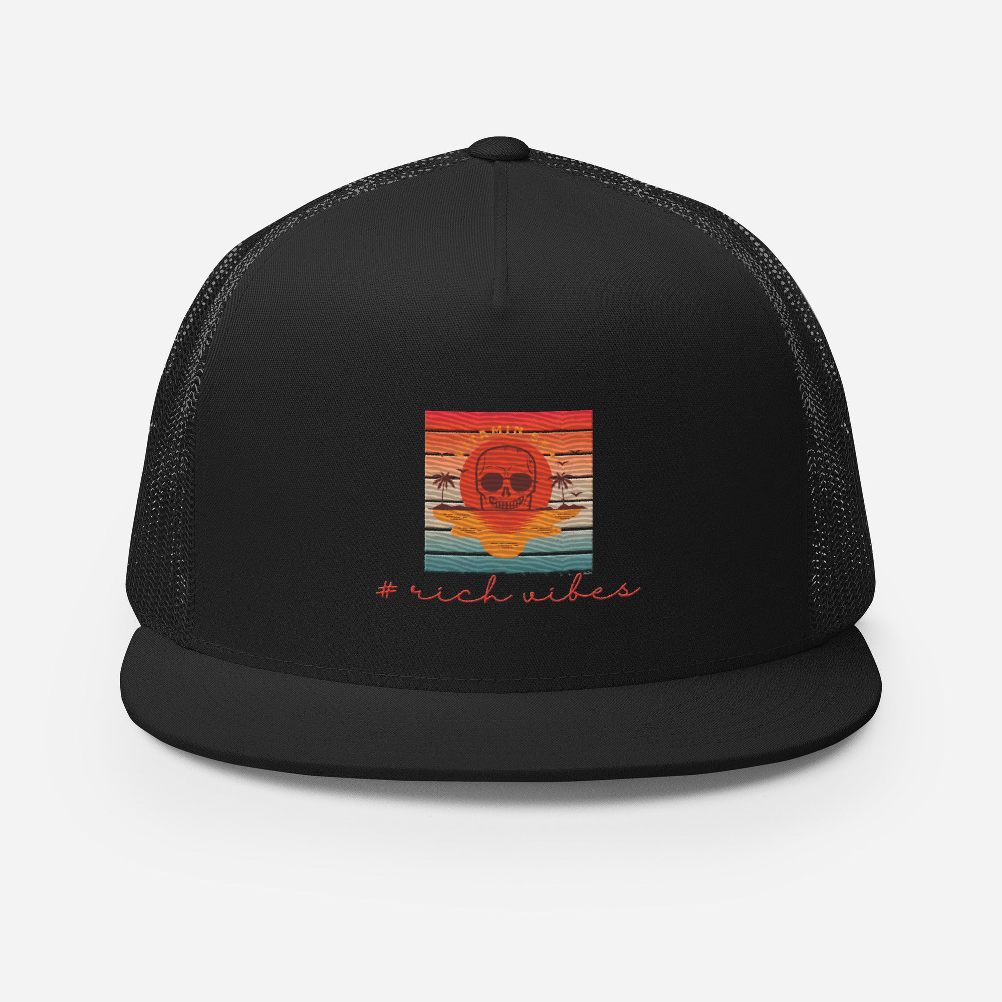 RV5 Rich Vibes Vitamin Sea Black - Trucker Cap