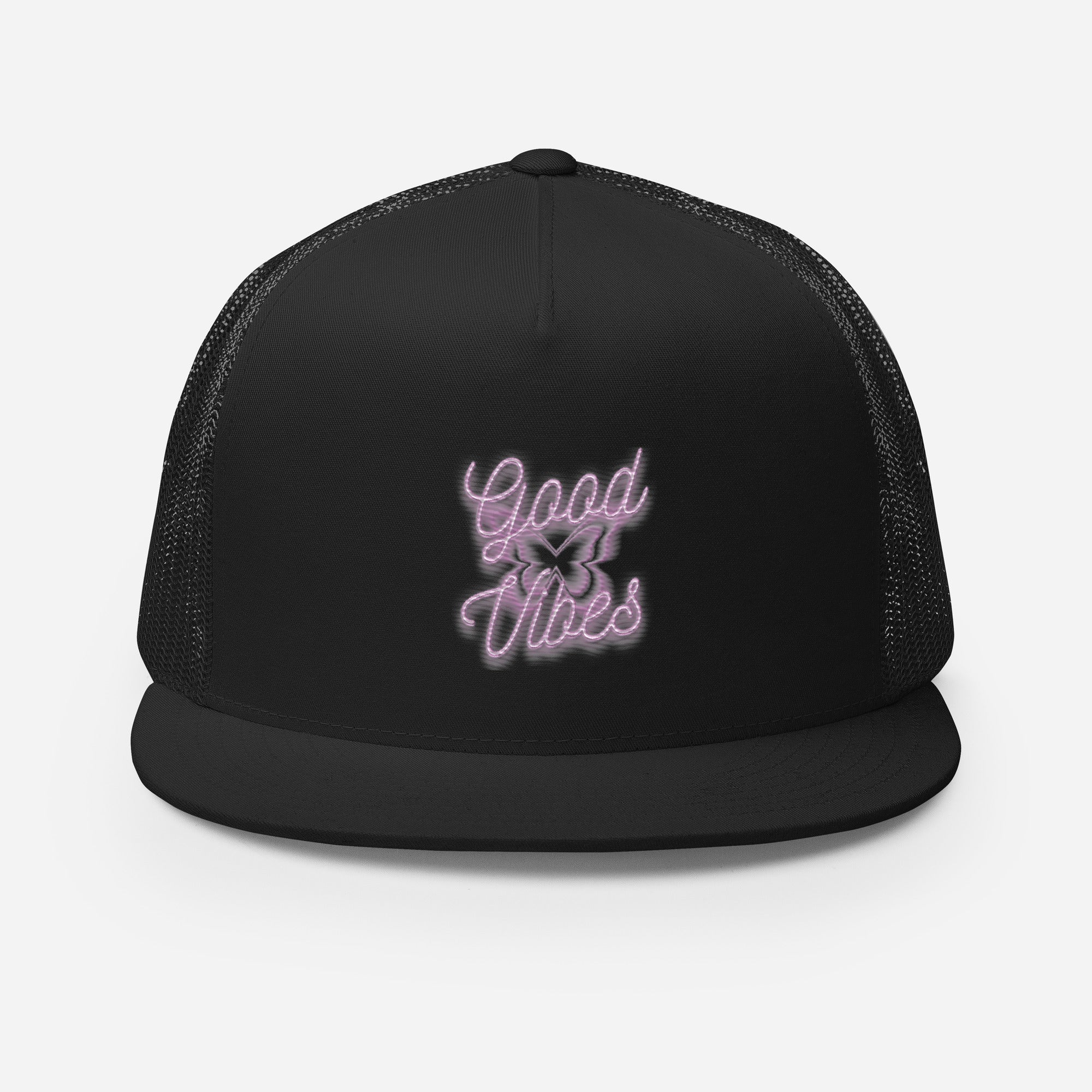Rich Drip Good Vibes Only Purple ButterFly - Trucker Cap