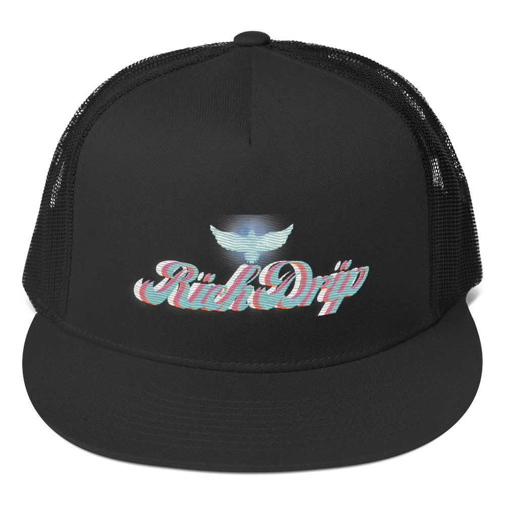 RV5 Rich Drip Black 1.0 - Trucker Cap