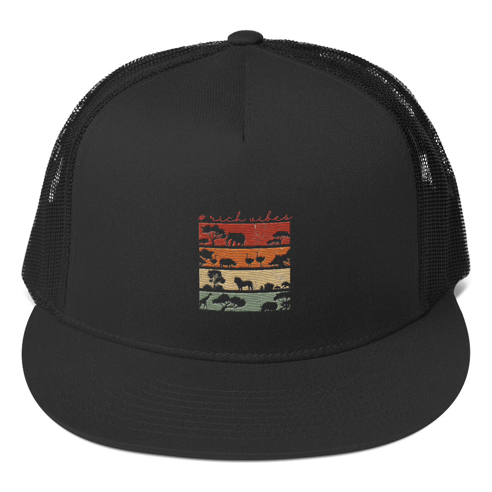 Rich Vibes Safari Rich Drip Black 1.0 - Trucker Cap