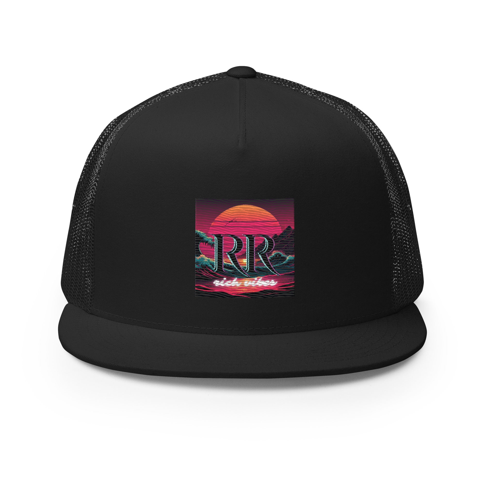 Rich Vibes Purple Sunset Rich Drip 2.0 Black - Trucker Cap