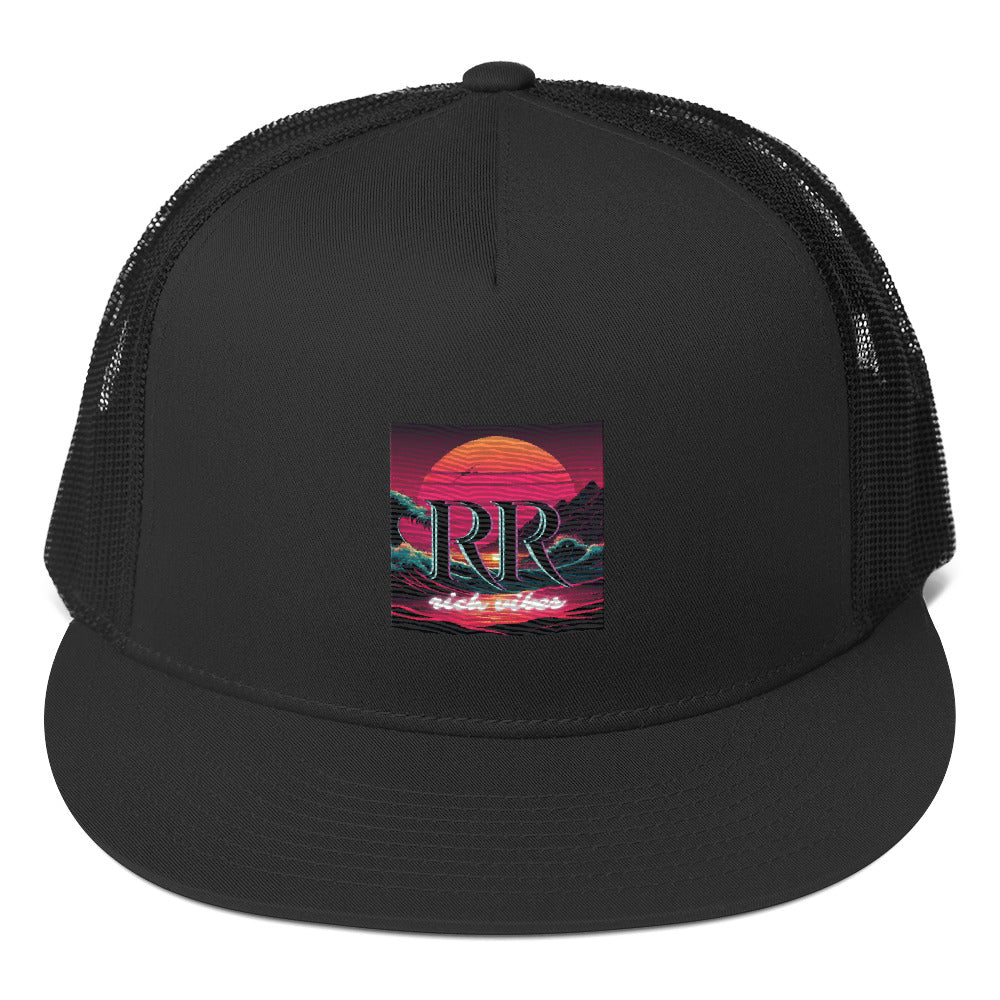 Rich Vibes Purple Sunset Rich Drip 2.0 Black - Trucker Cap