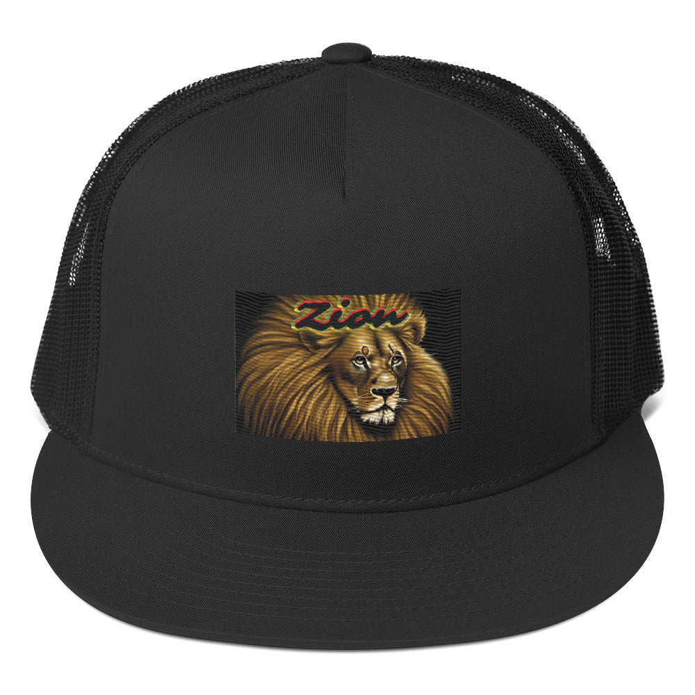 Rich Vibes Zion King Of The Jungle Black - Trucker Cap