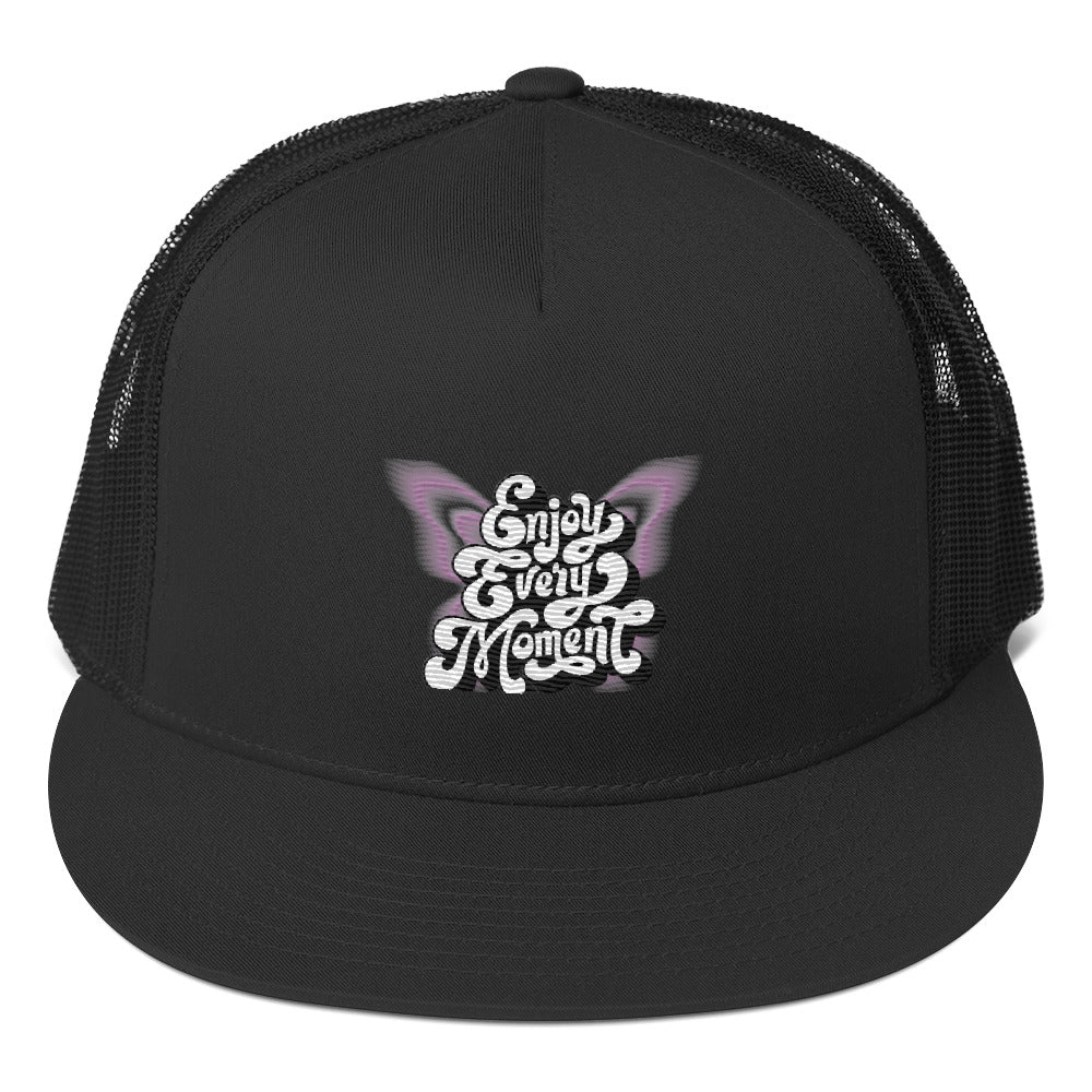 Rich Vibes Enjoy Every Moment ButterFly - Trucker Cap