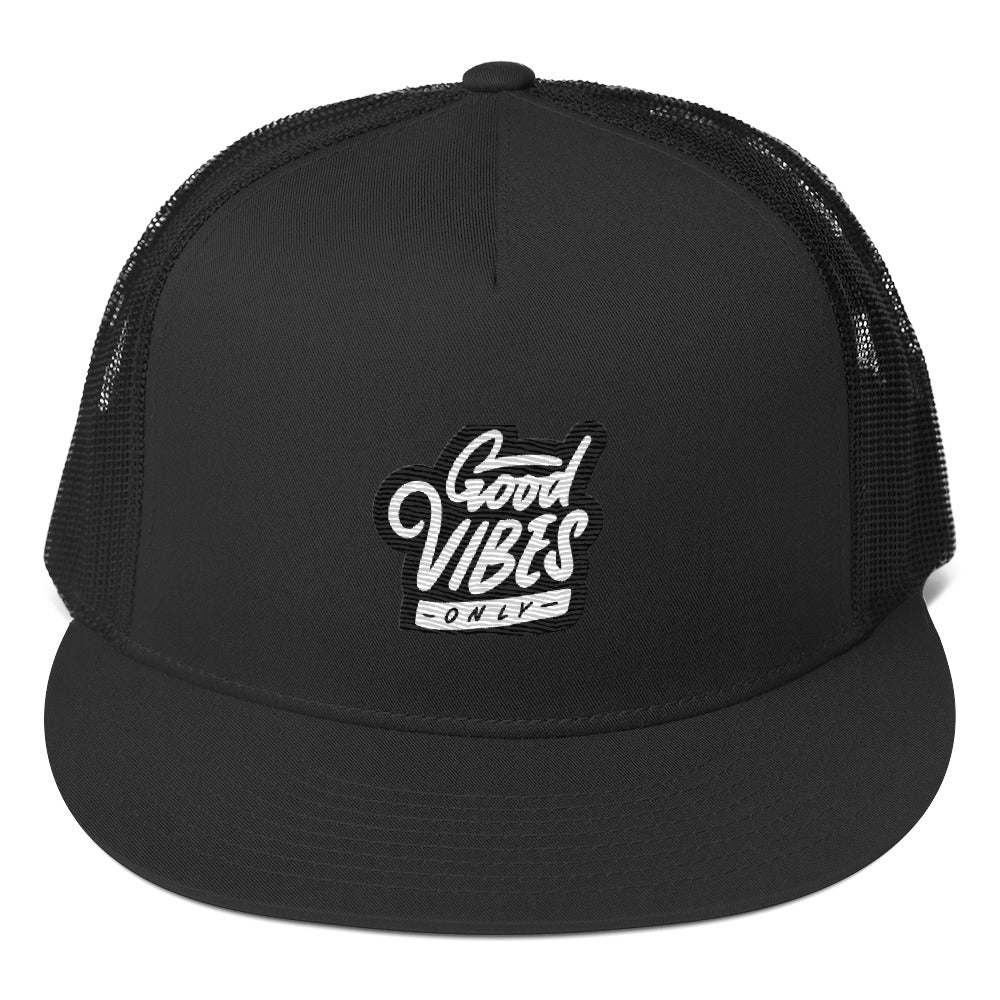 Rich Vibes Good Vibes Only Black - Trucker Cap