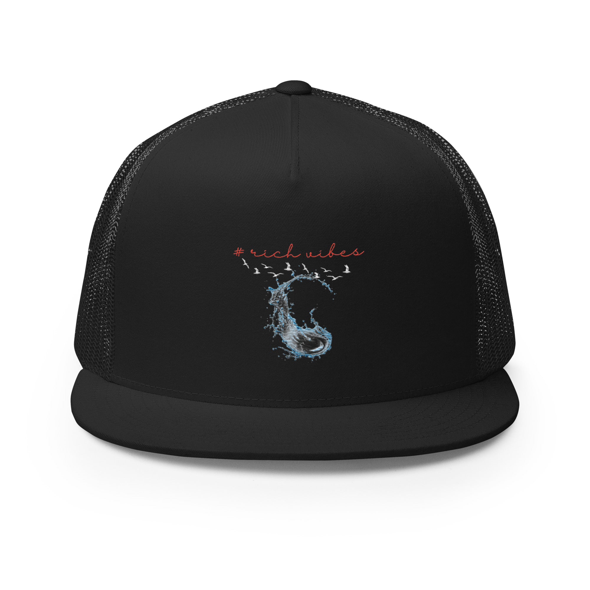 Rich Vibes Rich Drip Splash Black 1.0 - Trucker Cap