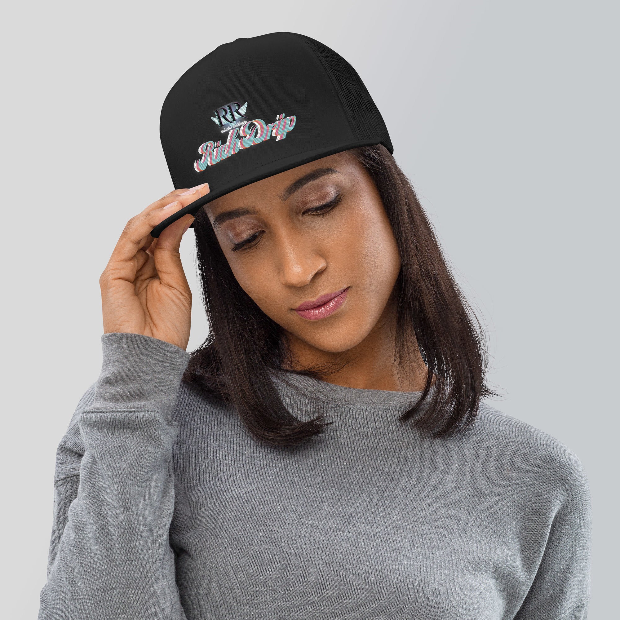 RV5 RR Rich Drip Black 1.0 - Trucker Cap