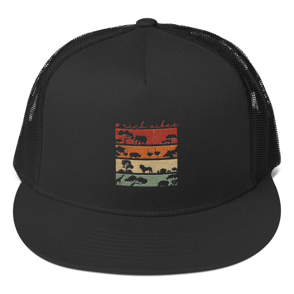 Rich Vibes Safari Rich Drip Black 1.0 - Trucker Cap