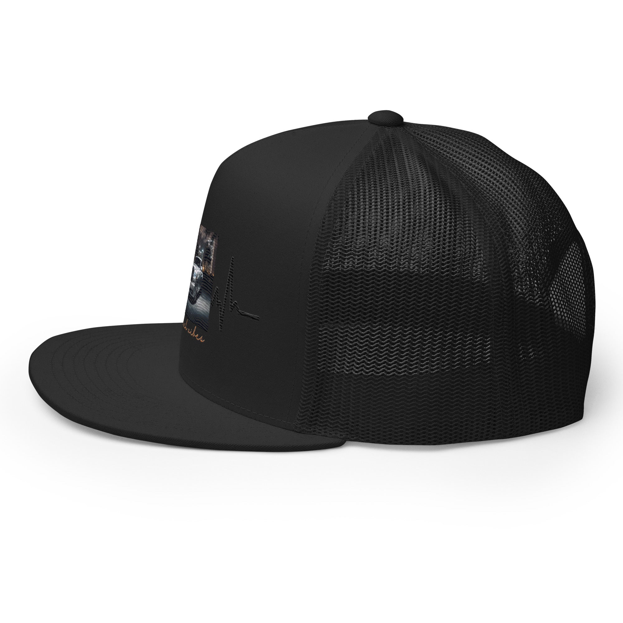 RV5 Rich Vibes RR Palm Tree Pulse Black - Trucker Cap