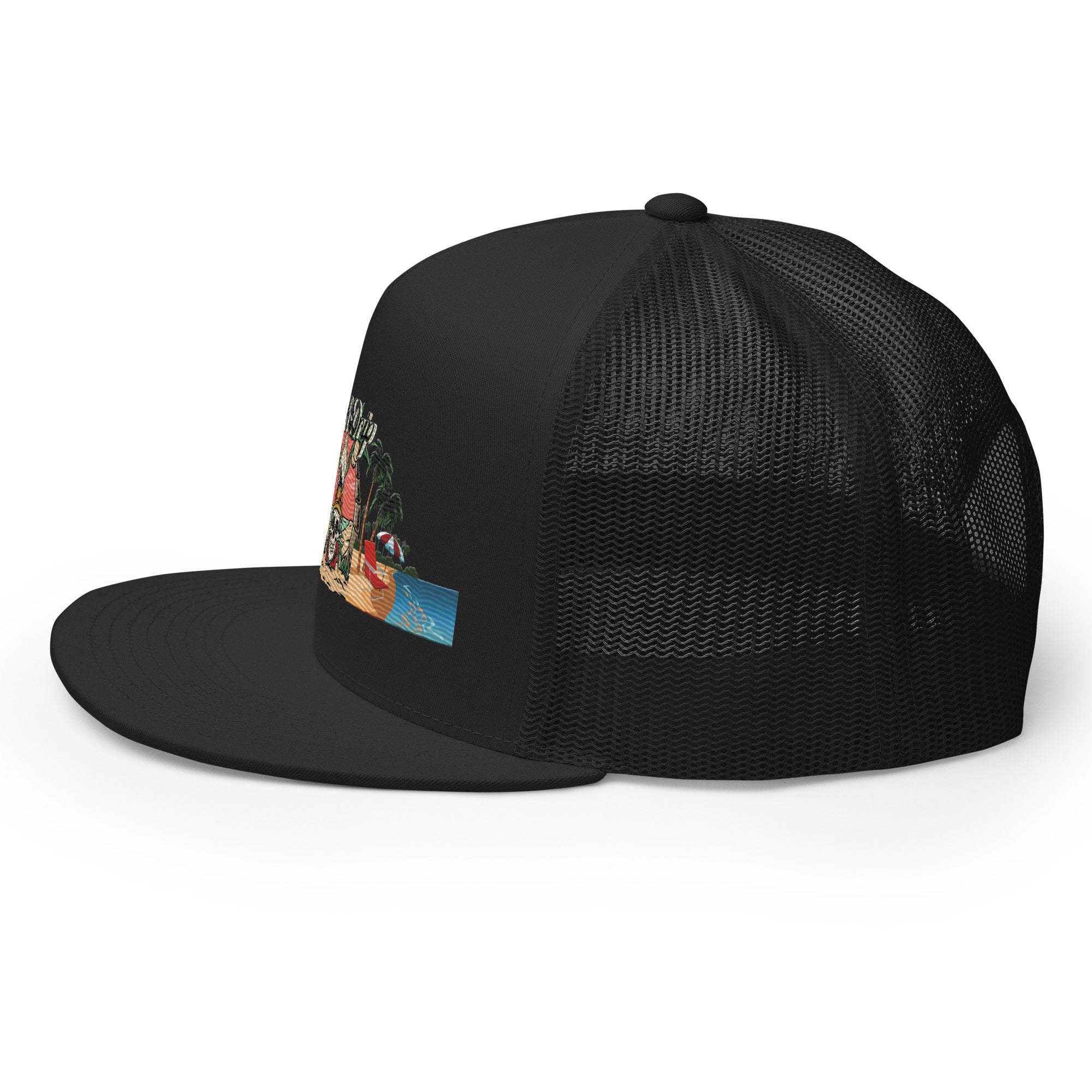 Rich Vibes Beach Army Rich Drip Black - Trucker Cap