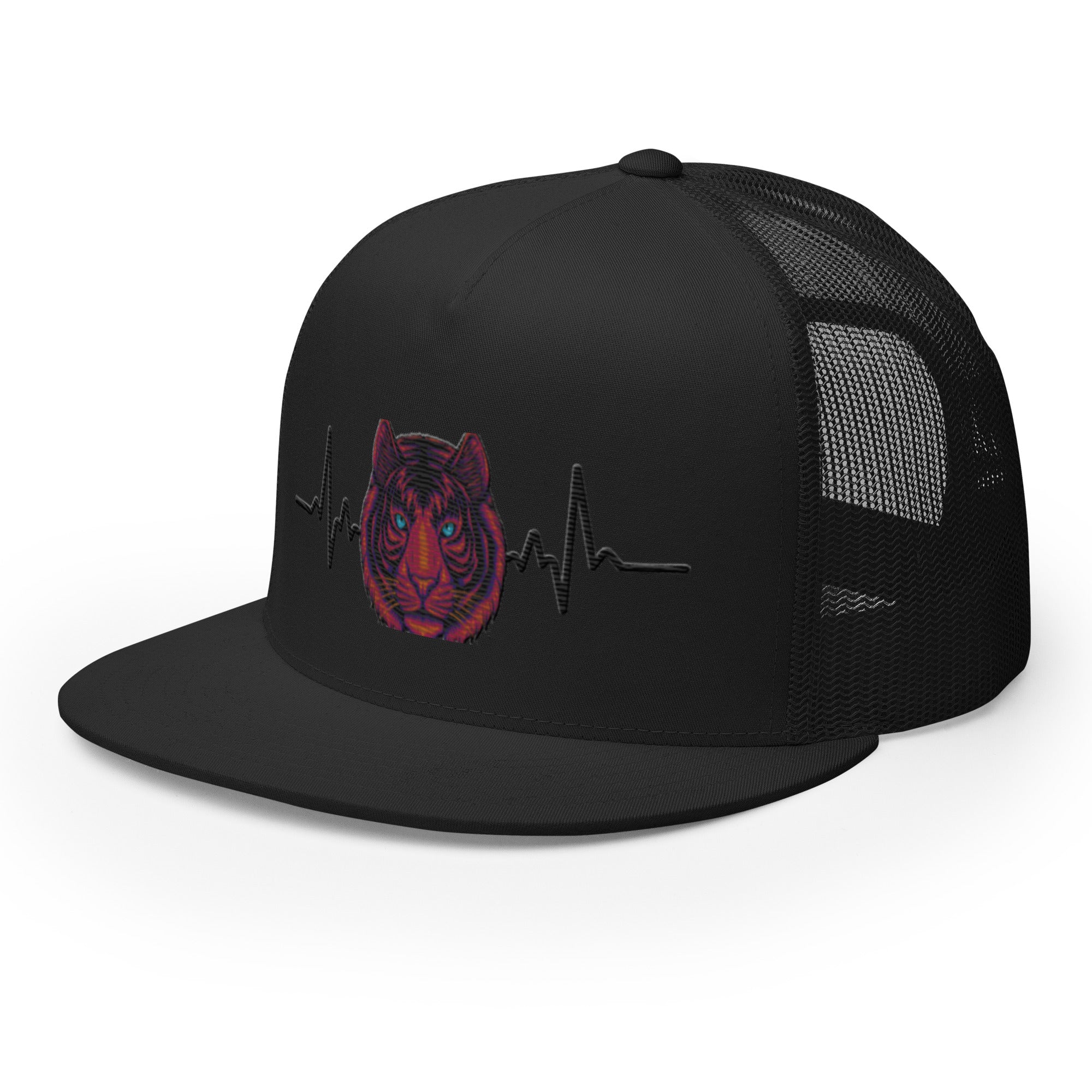 RV5 Purple Heart Tiger Pulse Black - Trucker Cap