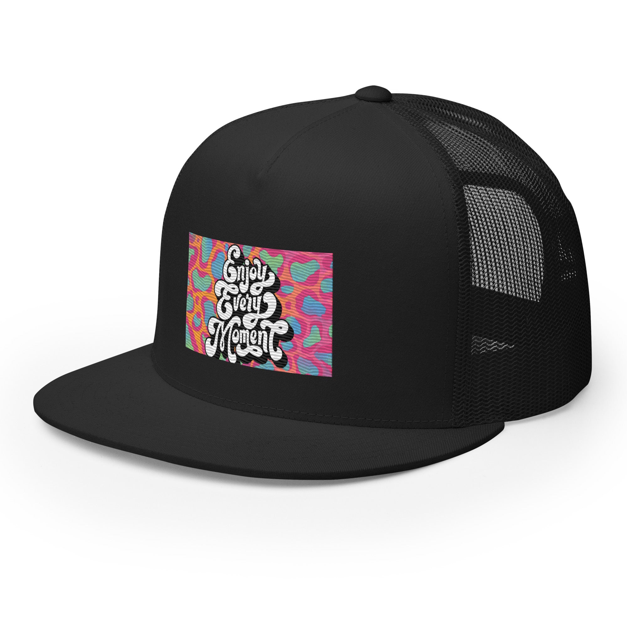 Rich Drip Enjoy Every Moment Psychedelic - Trucker Cap
