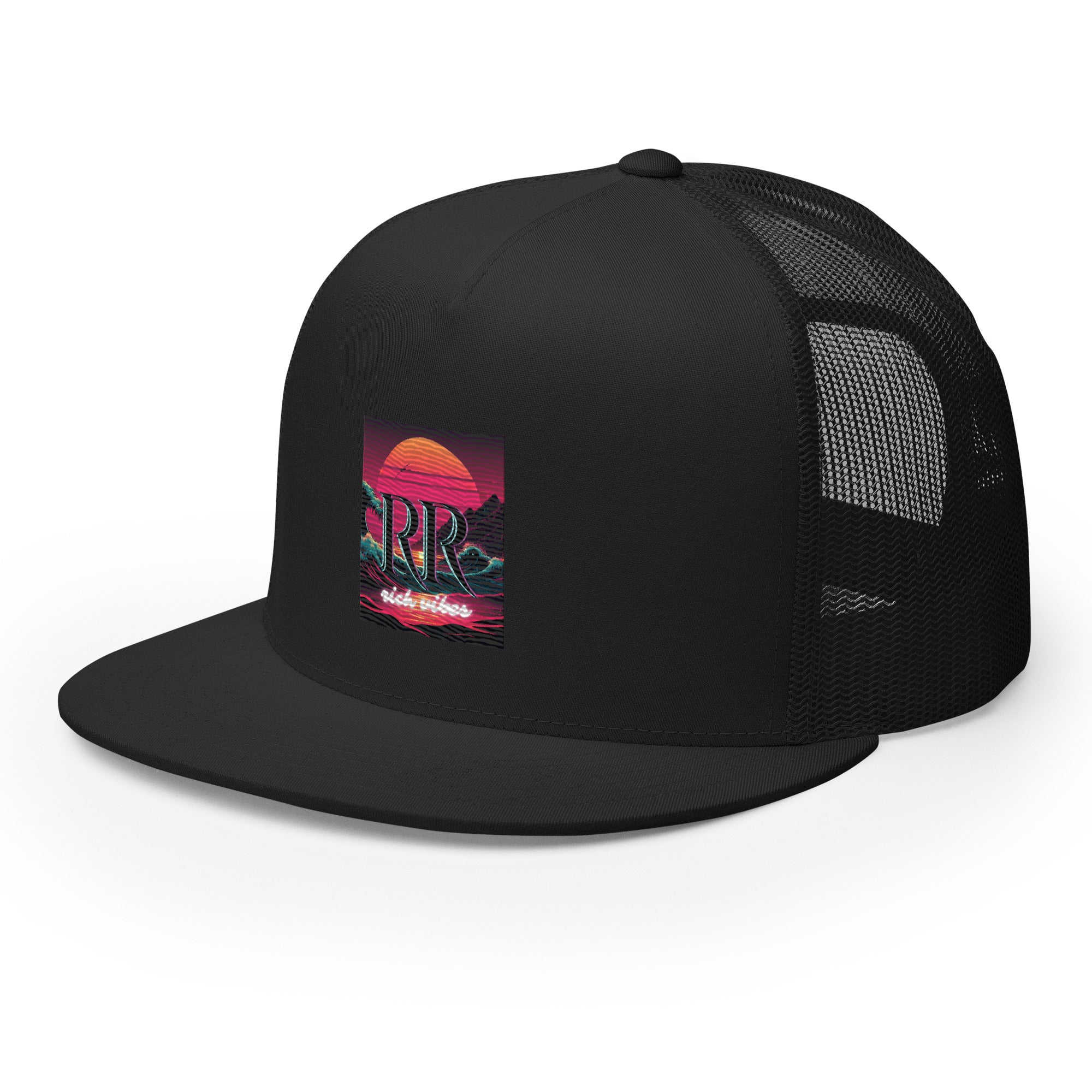 Rich Vibes Purple Sunset Rich Drip 2.0 Black - Trucker Cap