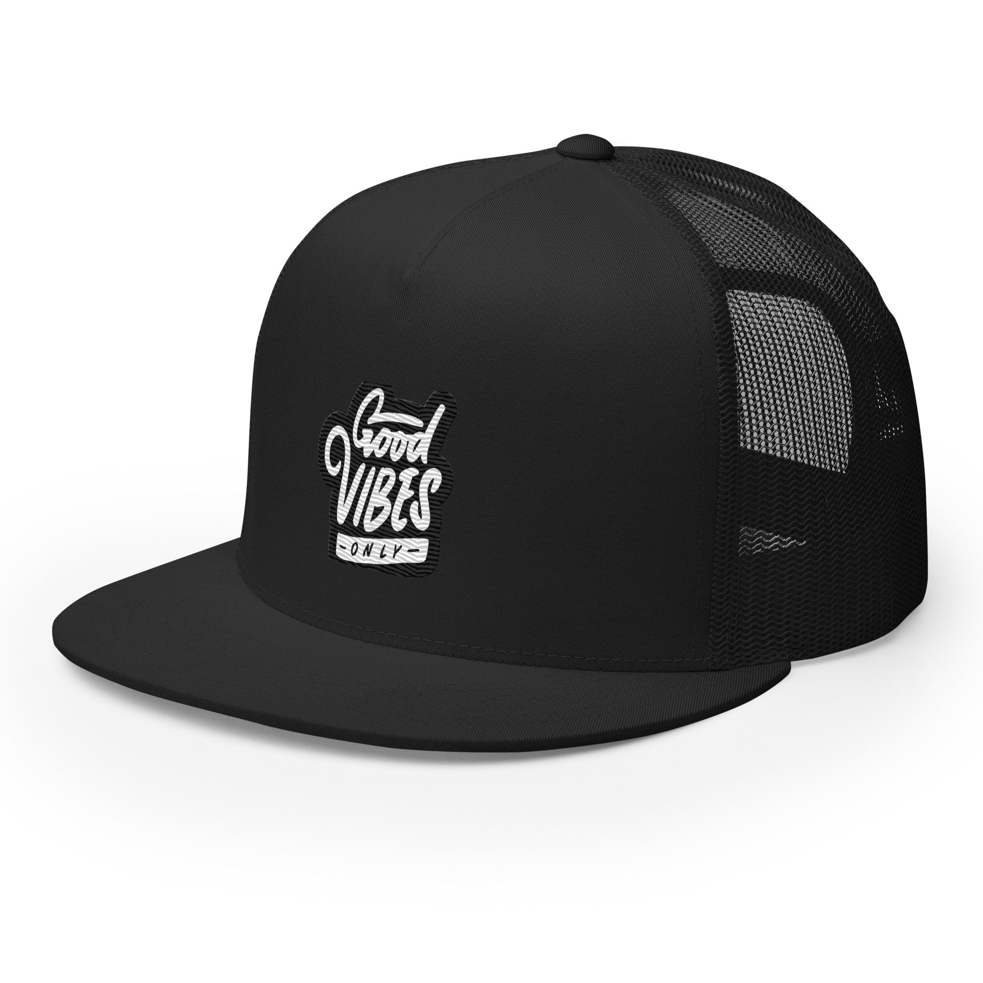 Rich Vibes Good Vibes Only Black - Trucker Cap