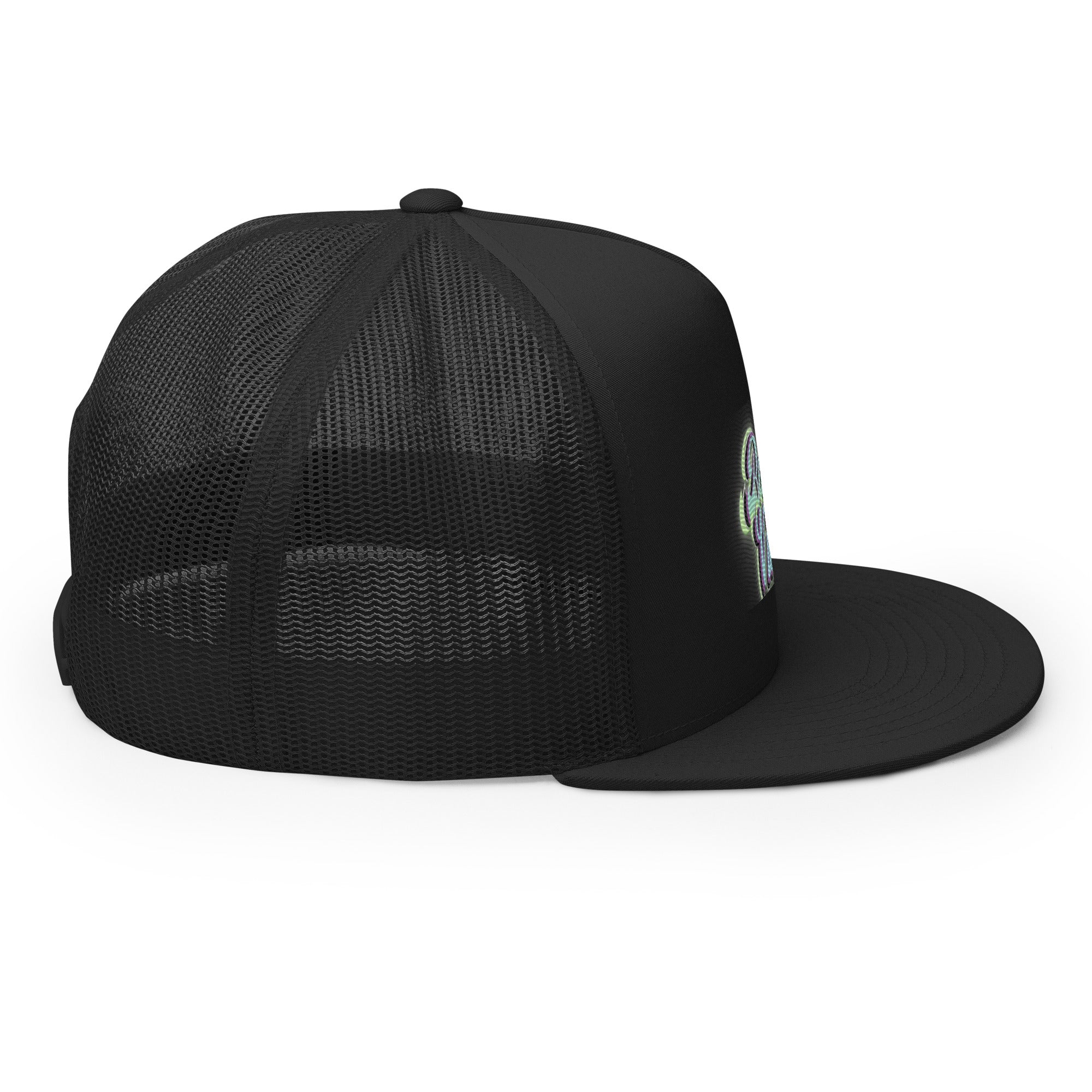 RICH VIBES Aqua Green Beach Vibes Black - Trucker Cap