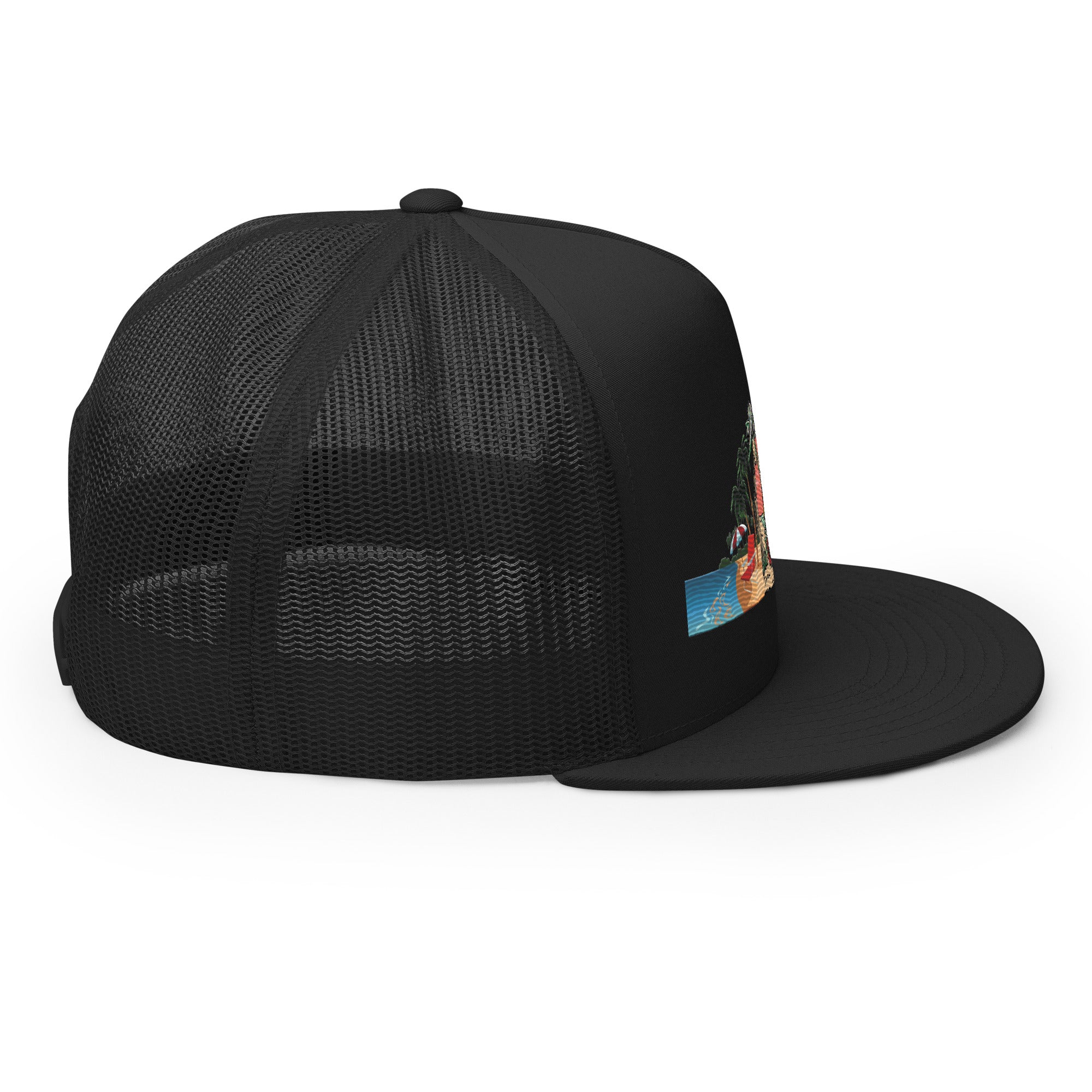 Rich Vibes Beach Army Rich Drip Black - Trucker Cap