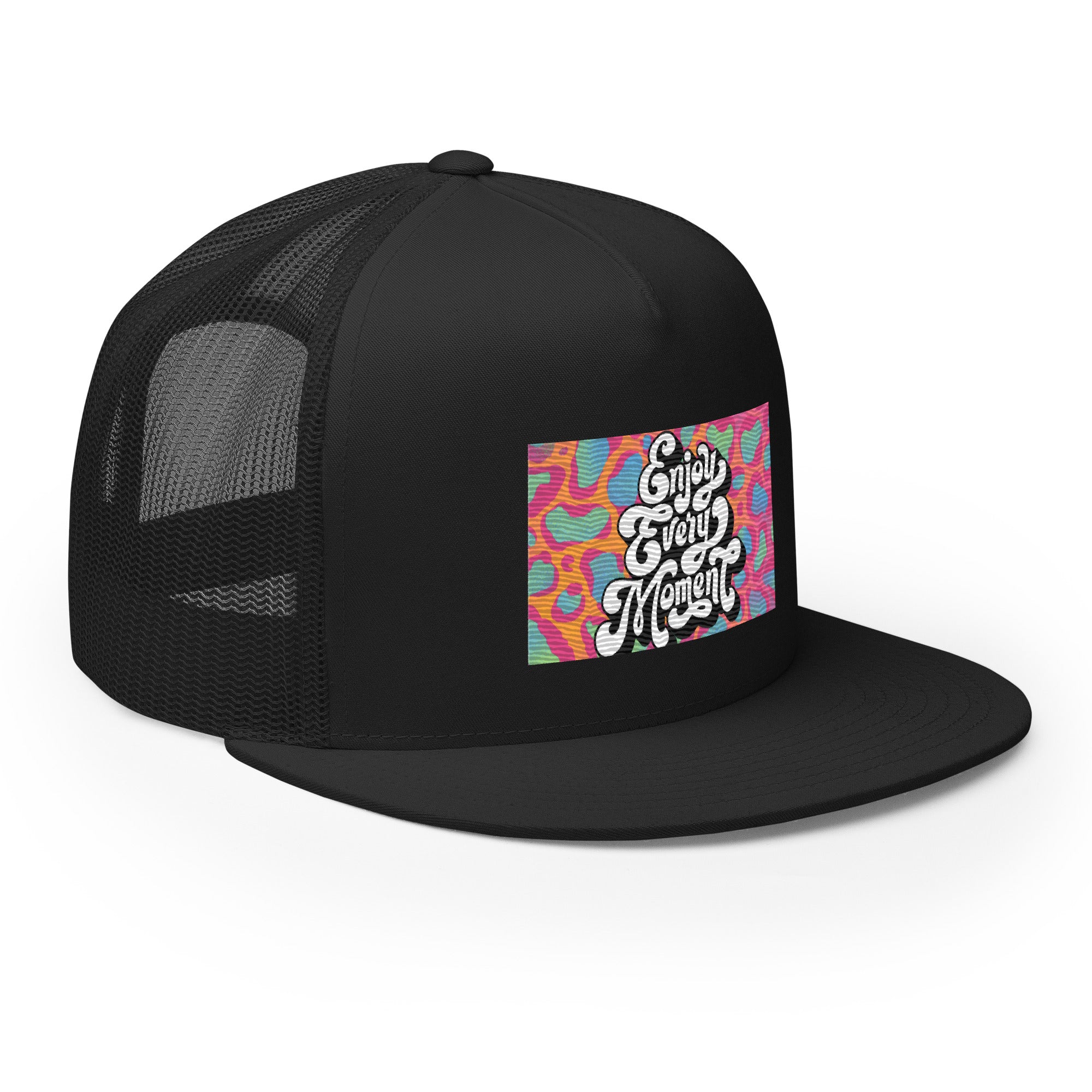 Rich Drip Enjoy Every Moment Psychedelic - Trucker Cap