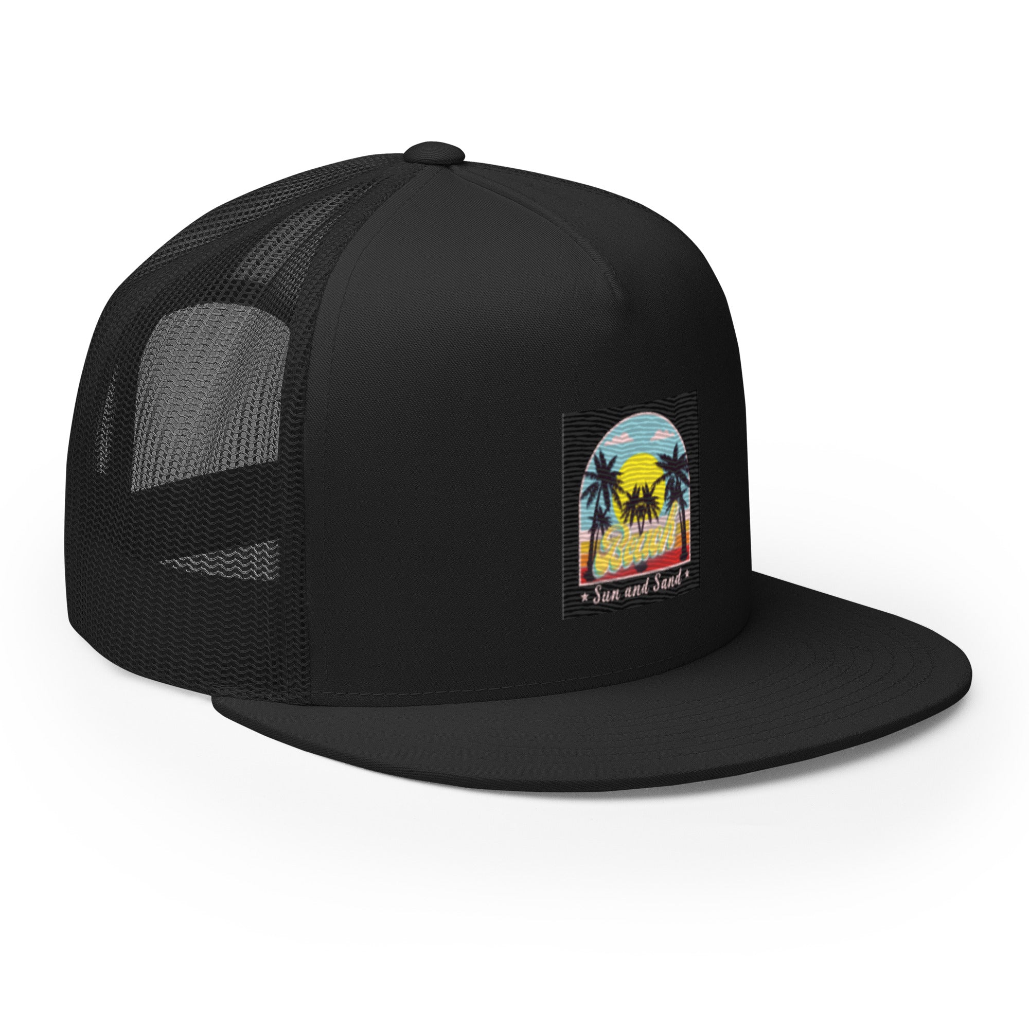 Rich Drip Beach Sun and Sand Black - Trucker Cap