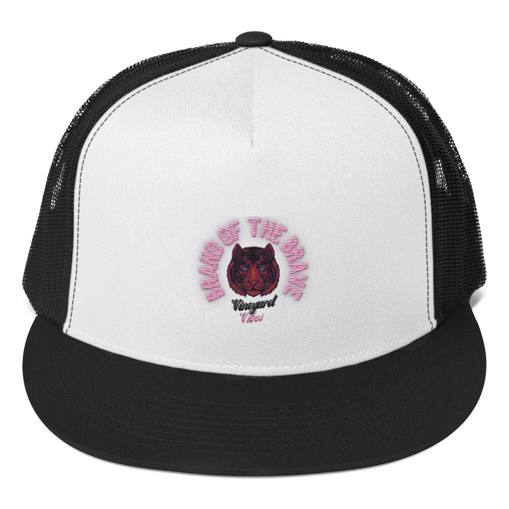 RichV5 Brand Of The Brave Pink Tiger - Trucker Cap