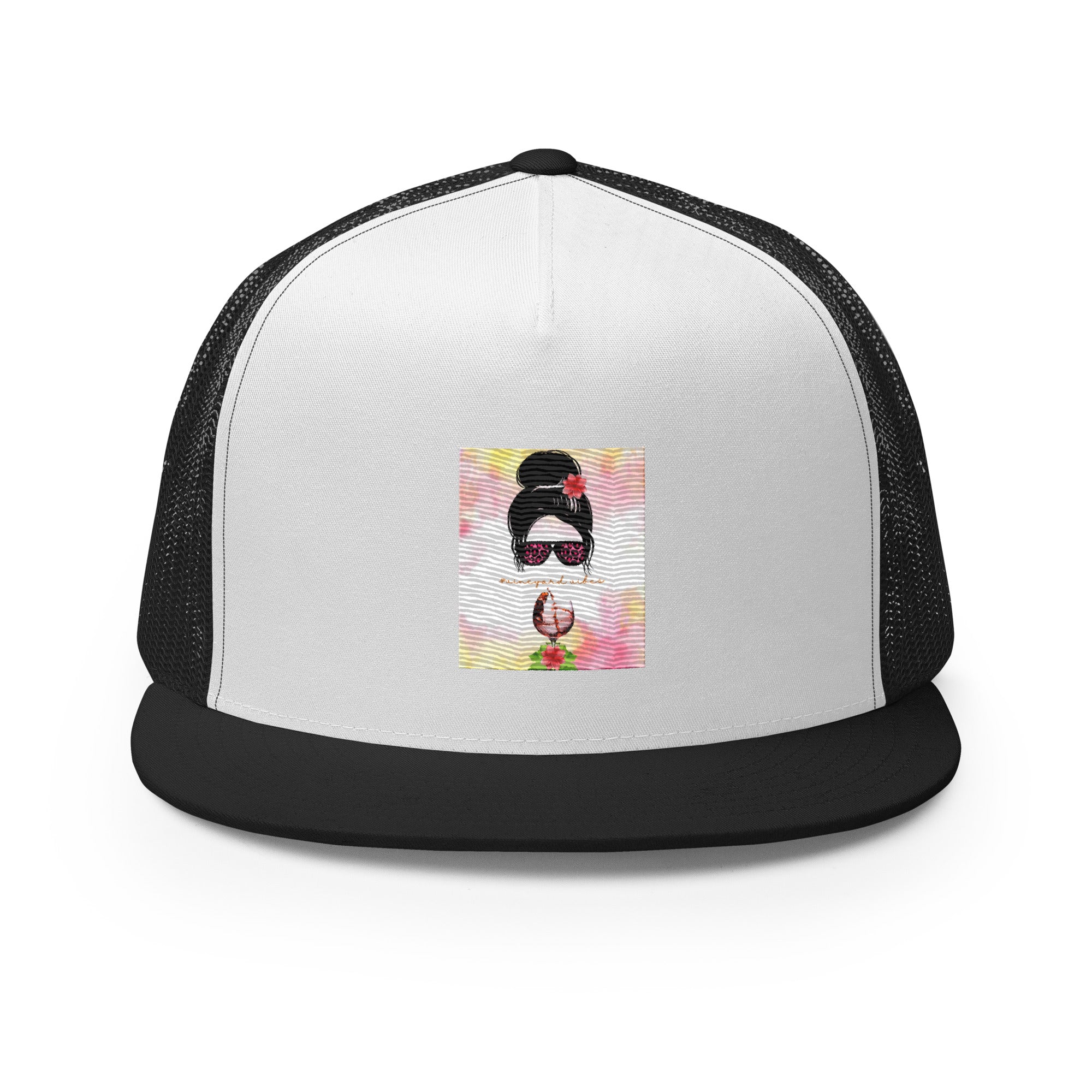 Vineyard Vibes Pink Water Color - Trucker Cap