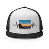 RV5 Rich Vibes Summer Sunset Pulse Black - Trucker Cap