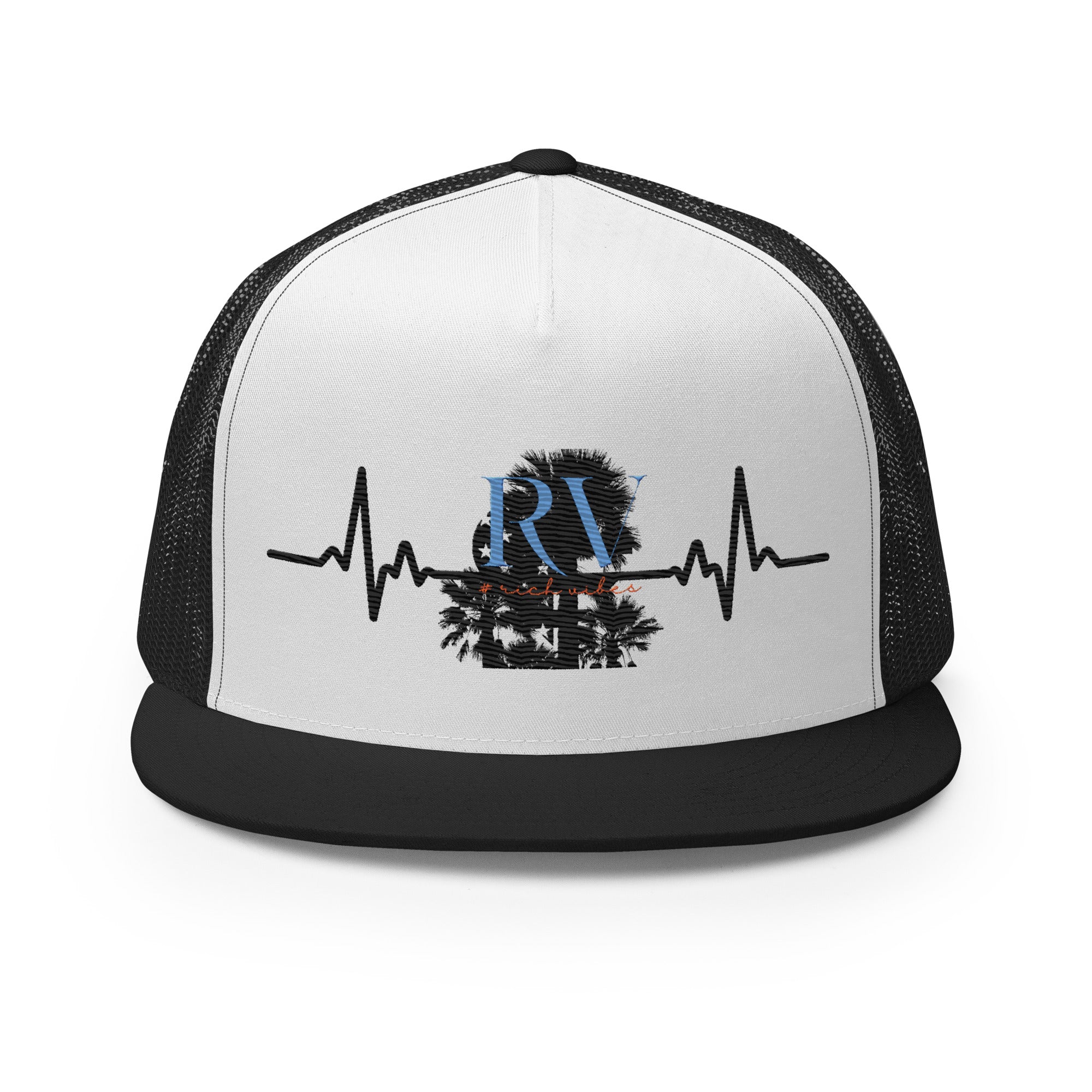 RV5 Rich Vibes Palm Tree Pulse - Trucker Cap