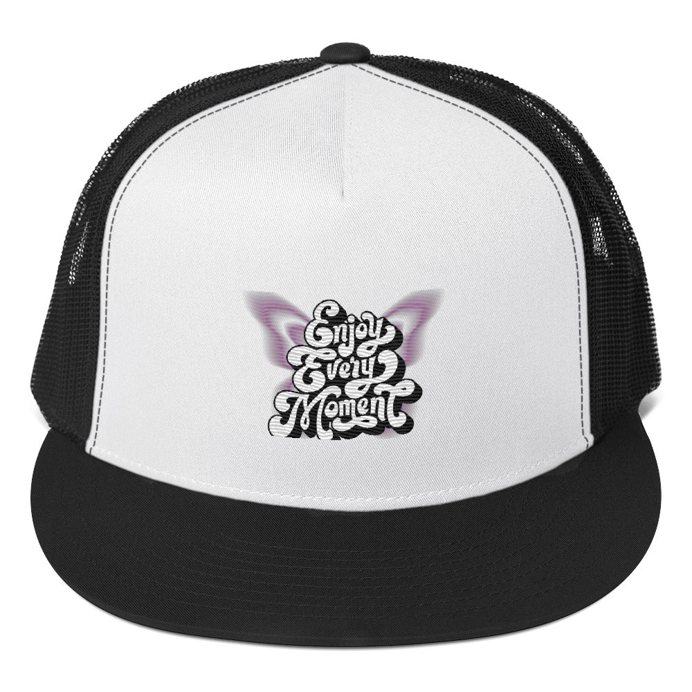 Rich Vibes Enjoy Every Moment ButterFly - Trucker Cap