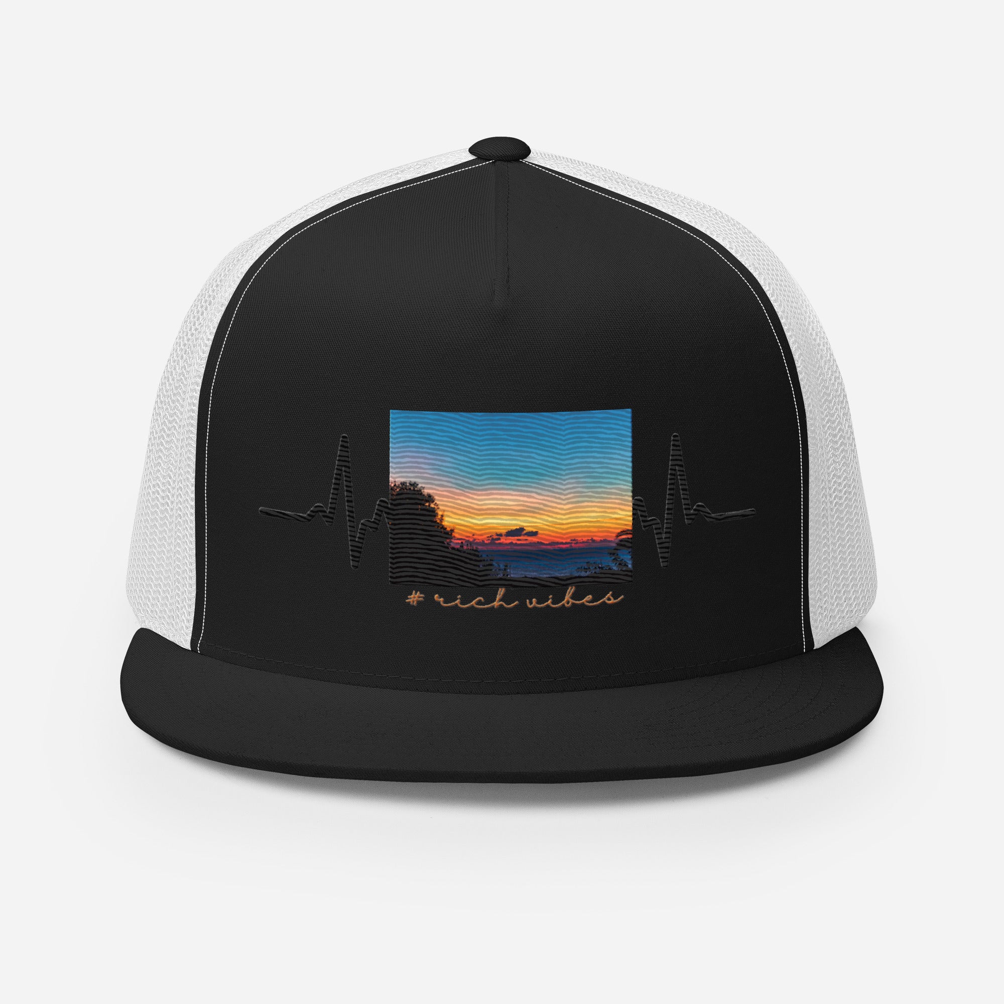 RV5 Rich Vibes Summer Sunset Pulse - Trucker Cap
