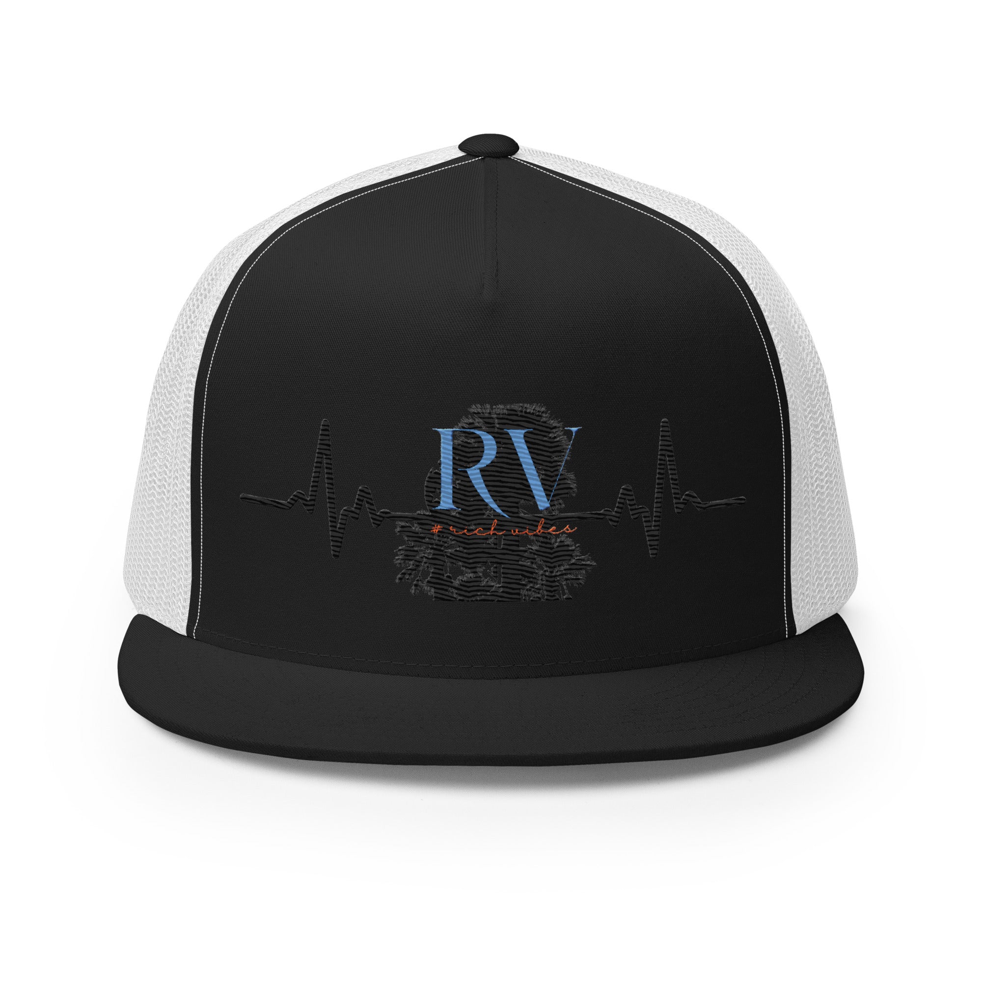 RV5 Rich Vibes Palm Tree Pulse - Trucker Cap