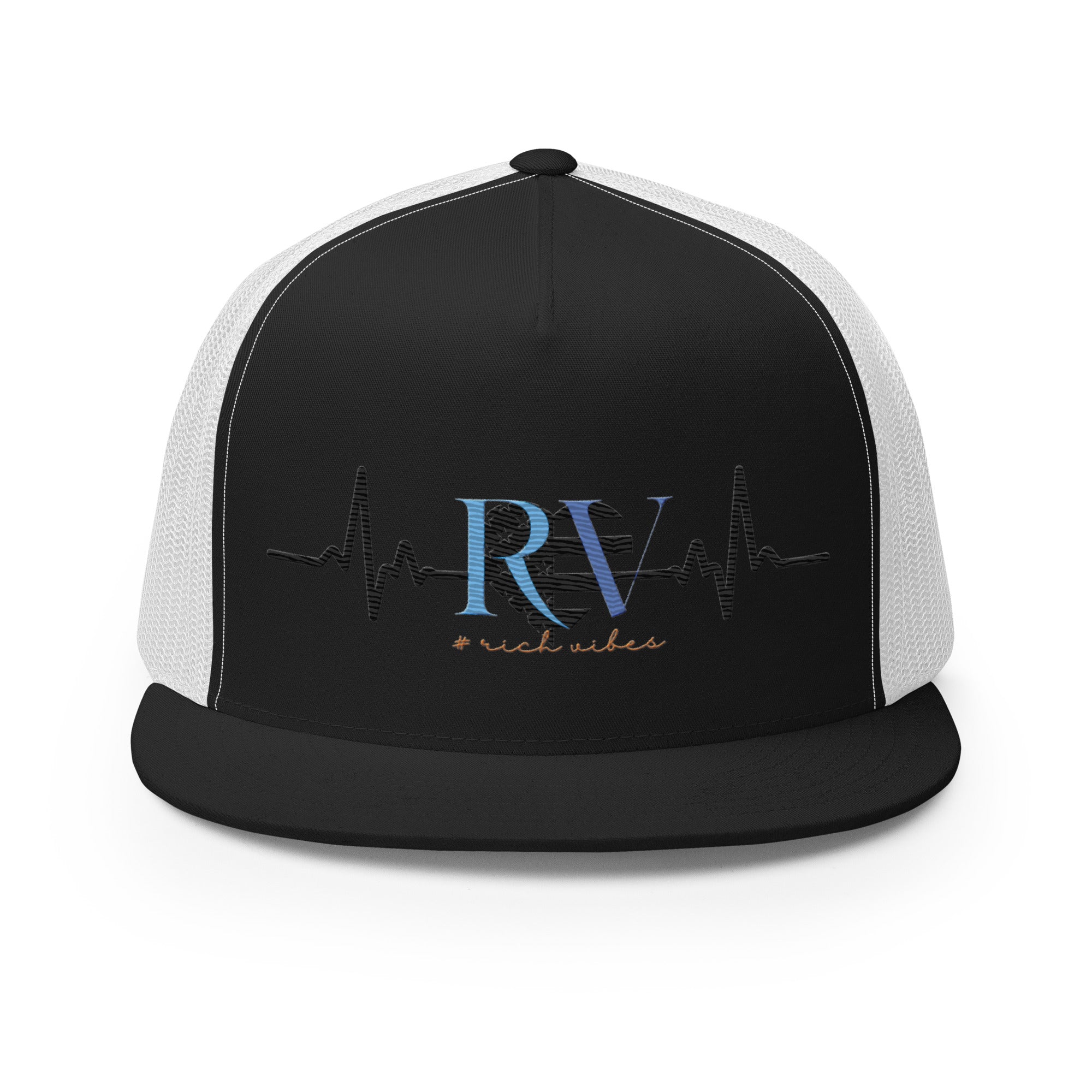 RV5 Rich Vibes Heart Pulse - Trucker Cap