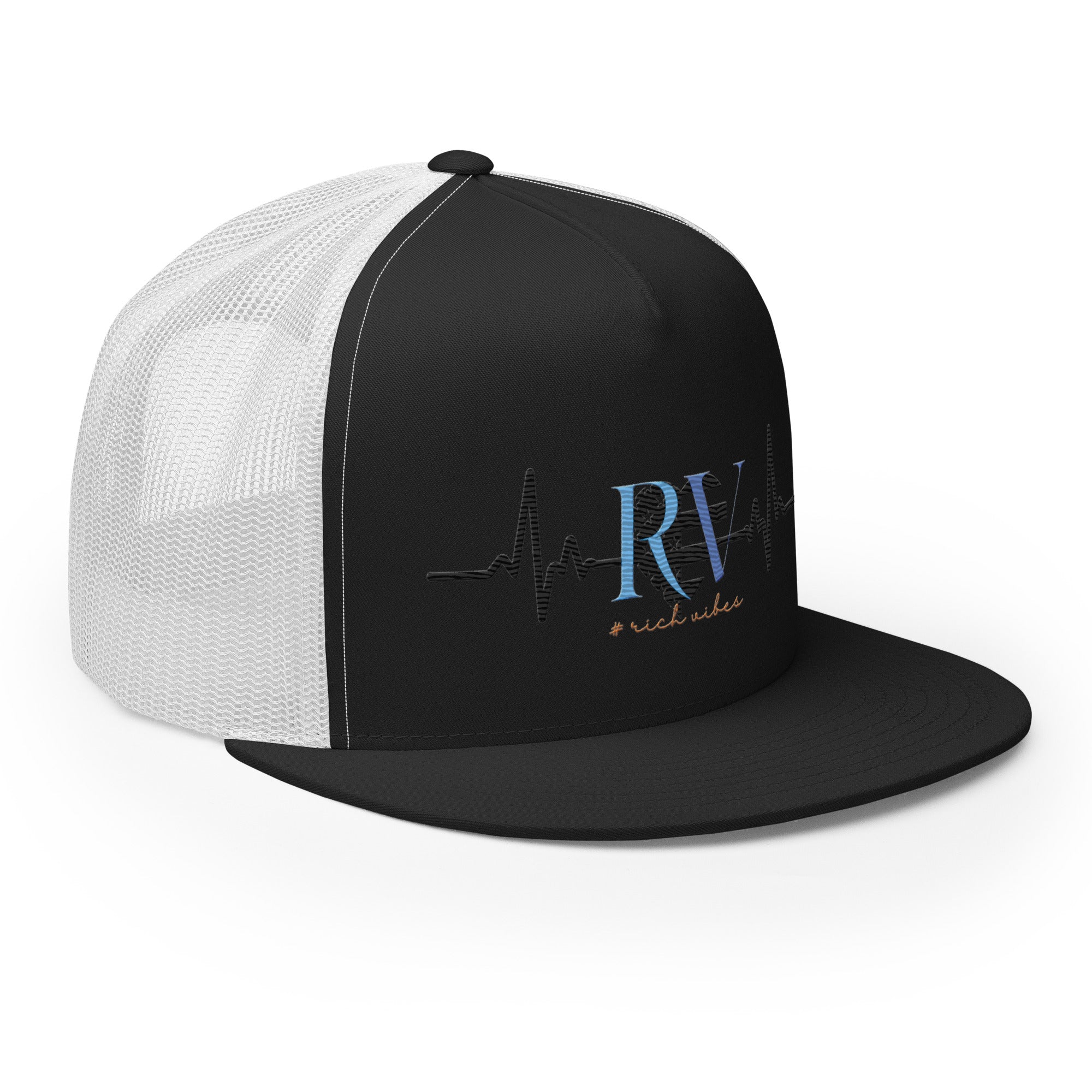 RV5 Rich Vibes Heart Pulse - Trucker Cap