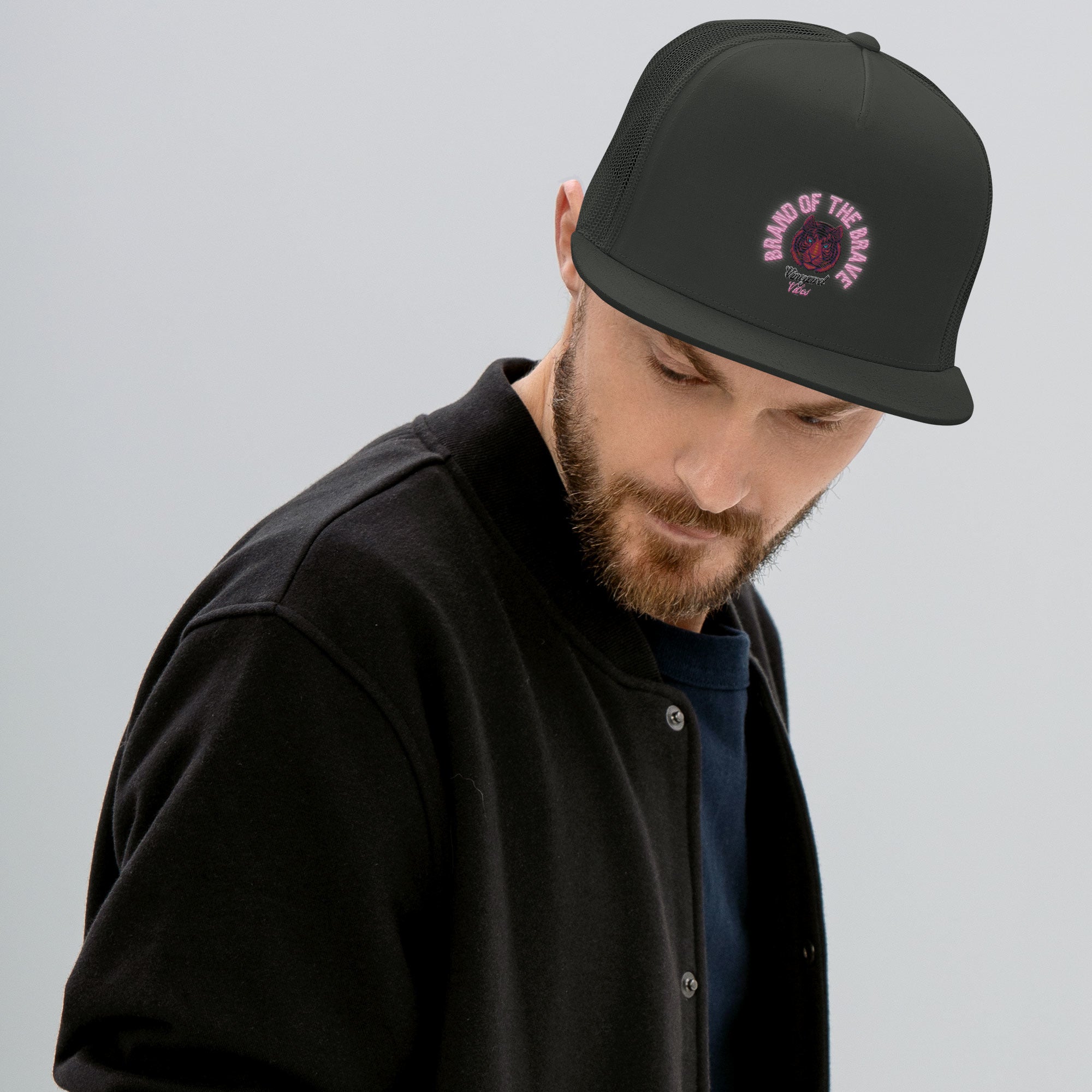 RichV5 Brand Of The Brave Pink Tiger - Trucker Cap