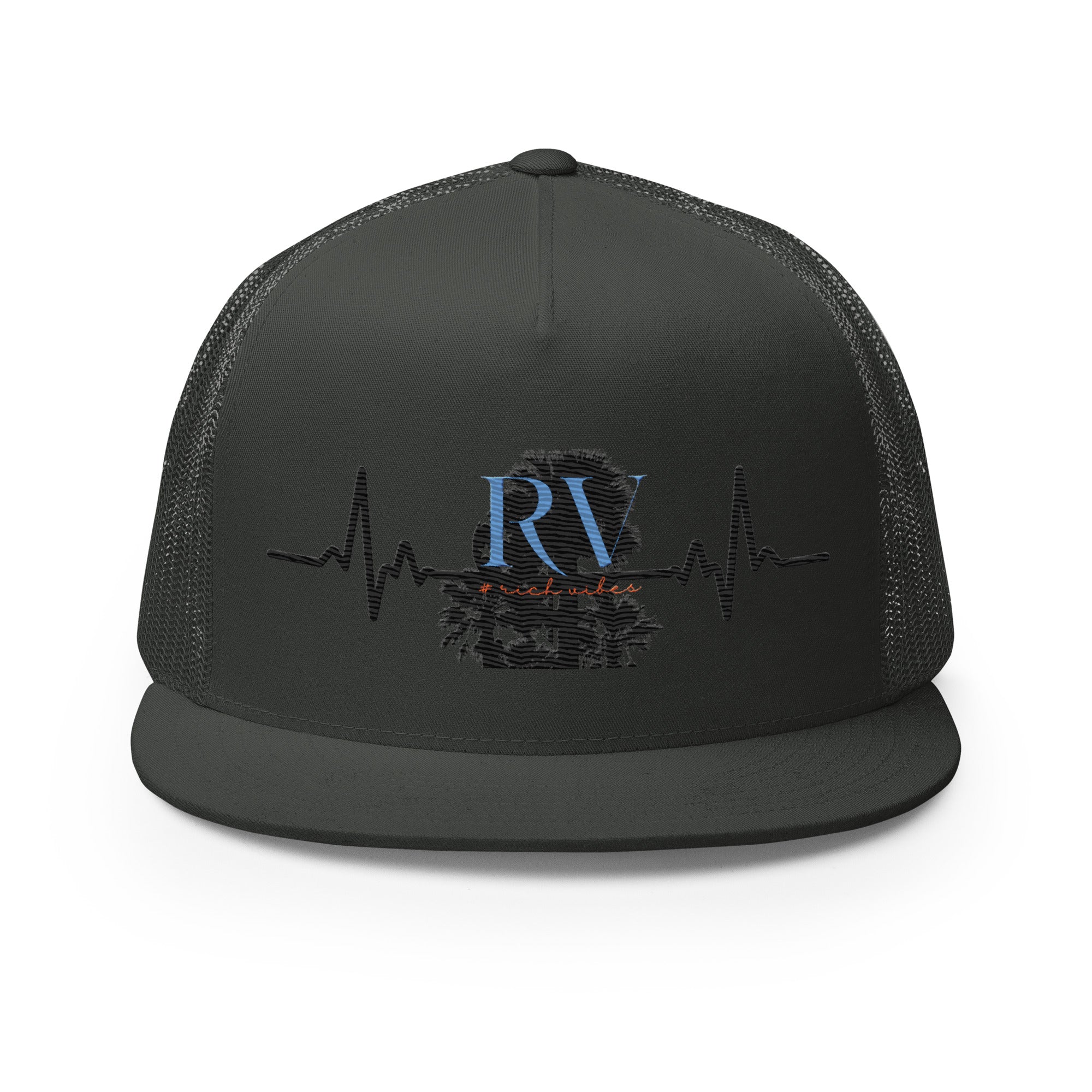 RV5 Rich Vibes Palm Tree Pulse - Trucker Cap