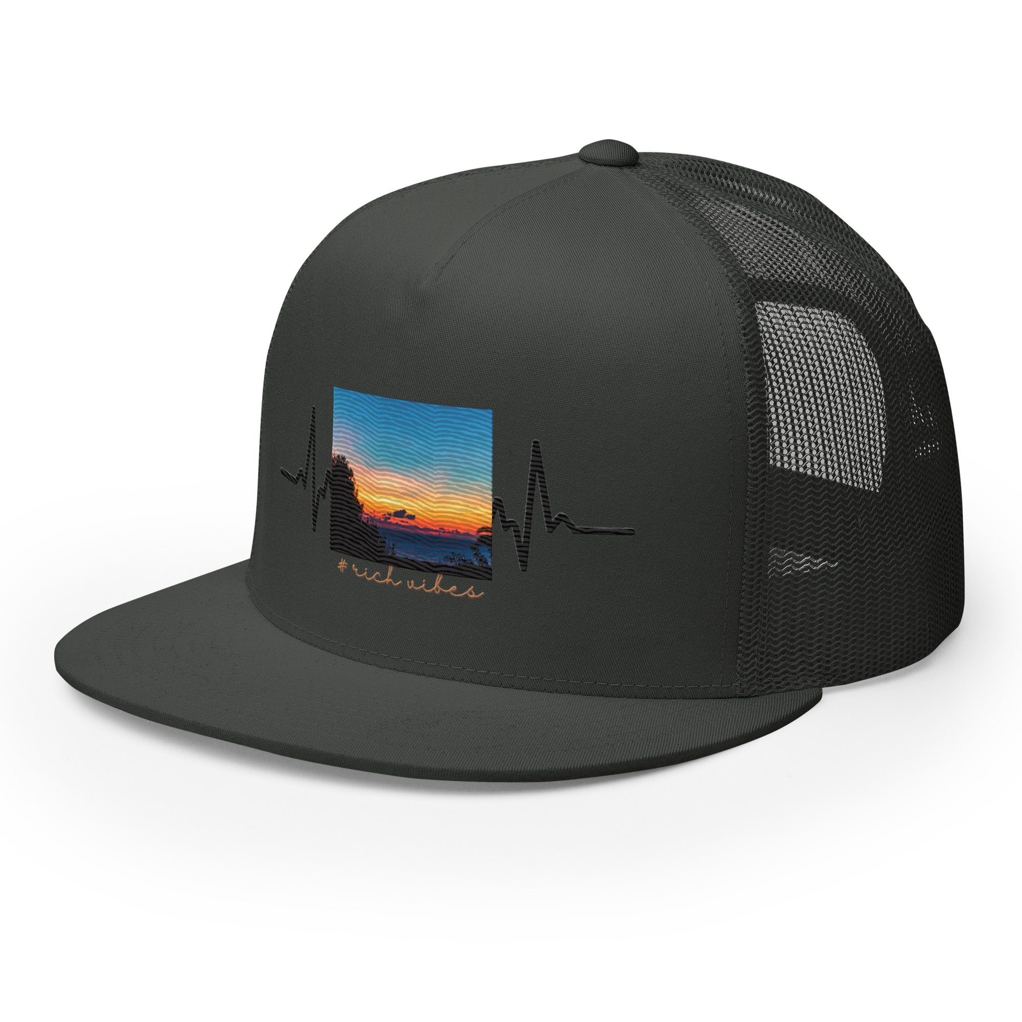 RV5 Rich Vibes Summer Sunset Pulse - Trucker Cap
