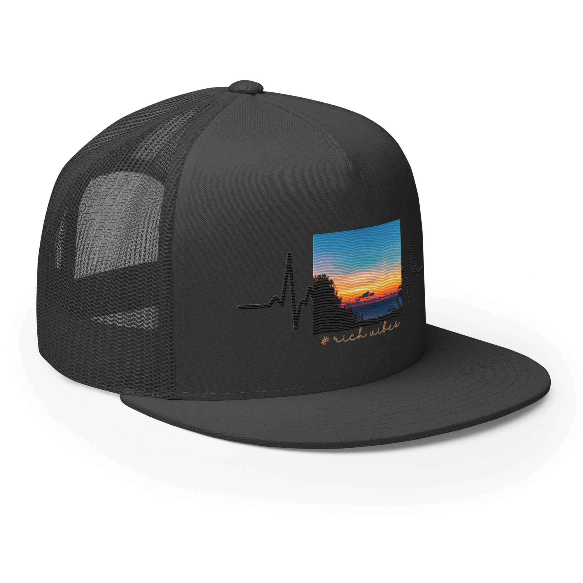 RV5 Rich Vibes Summer Sunset Pulse - Trucker Cap