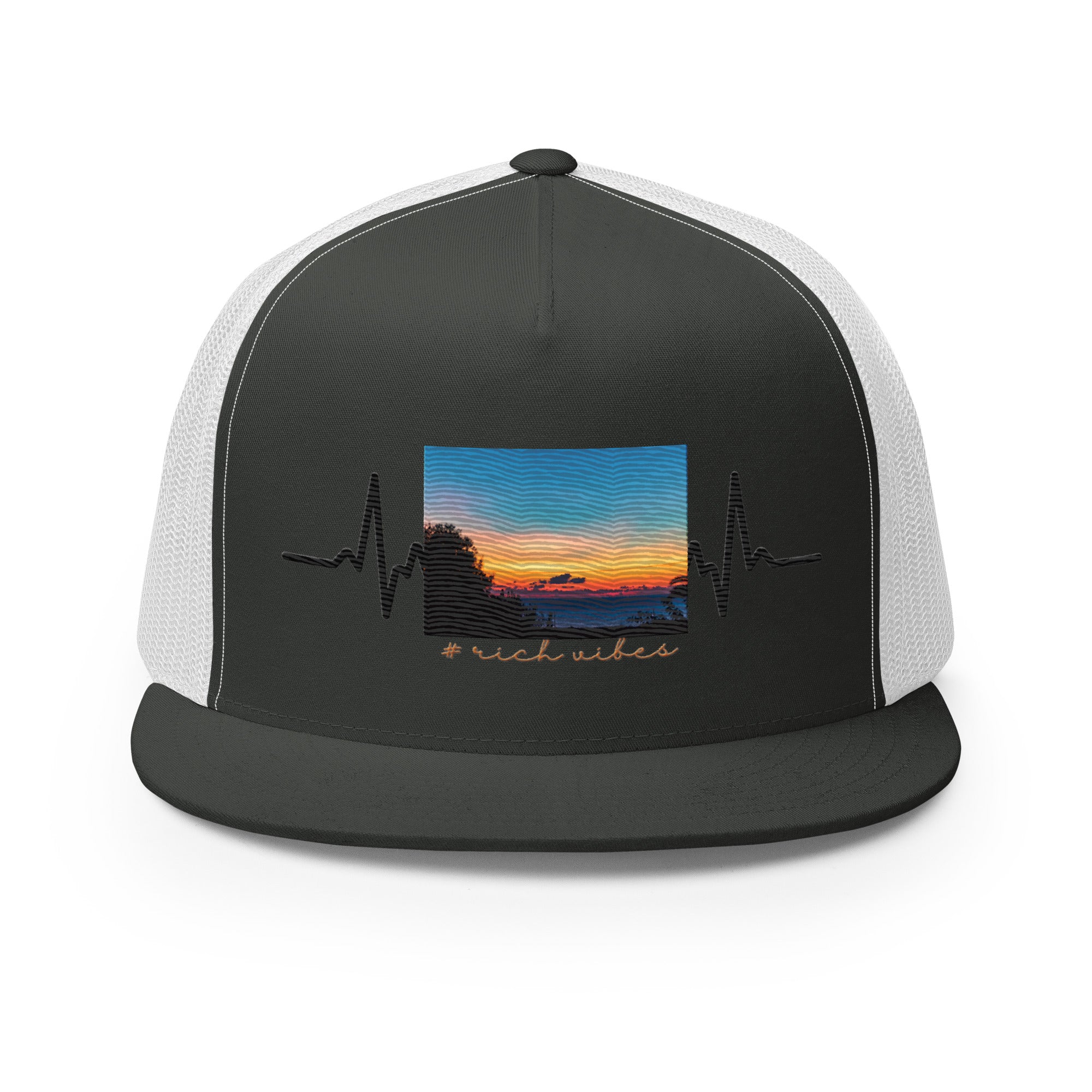 RV5 Rich Vibes Summer Sunset Pulse - Trucker Cap