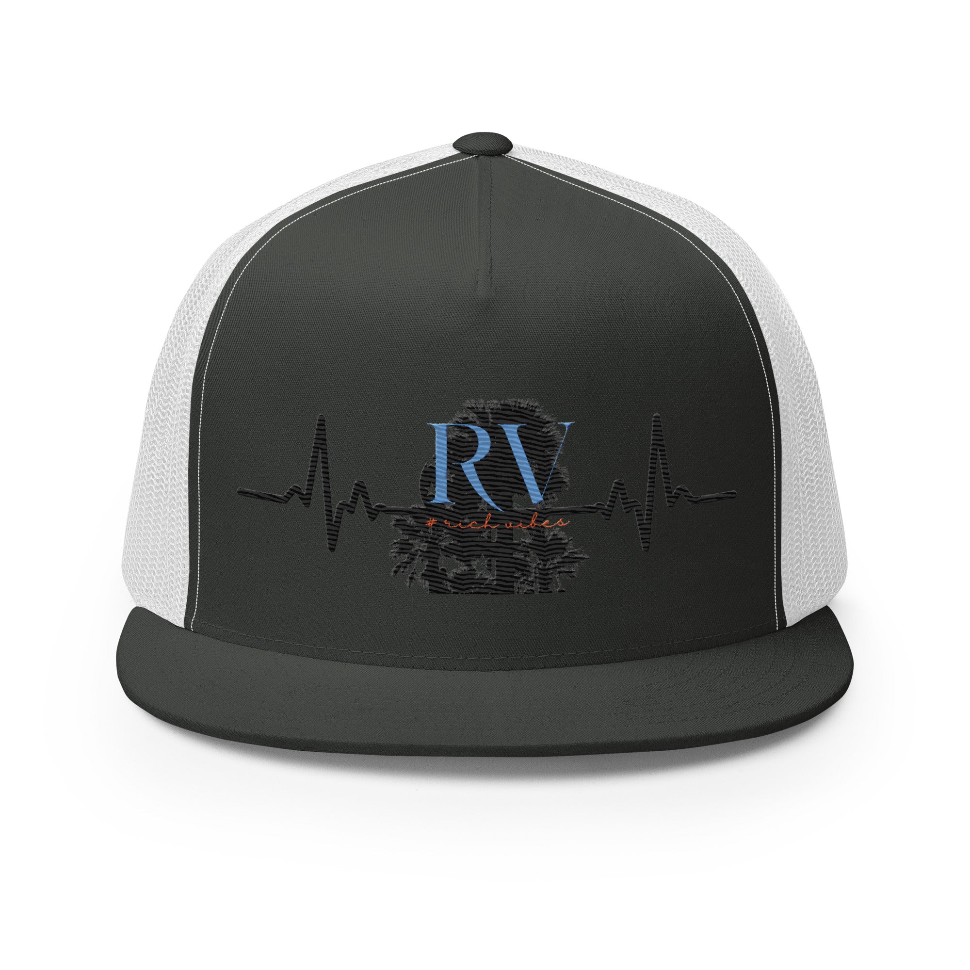 RV5 Rich Vibes Palm Tree Pulse - Trucker Cap