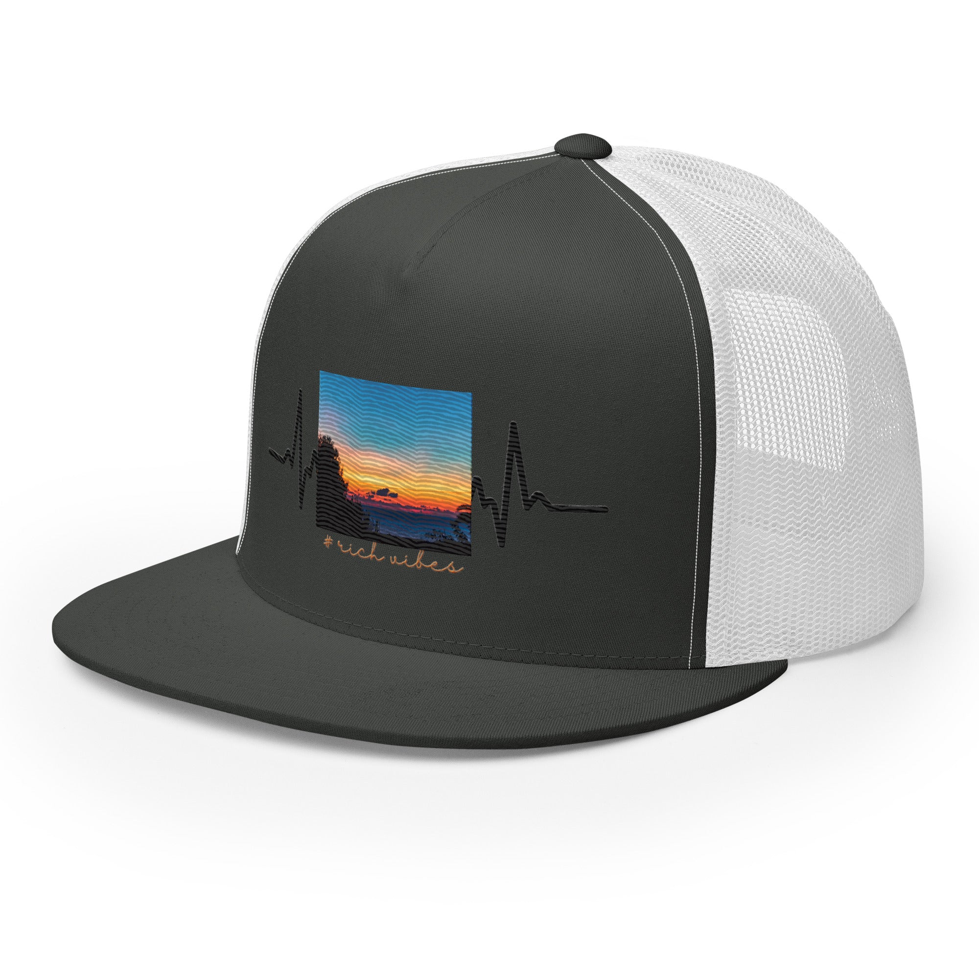 RV5 Rich Vibes Summer Sunset Pulse - Trucker Cap