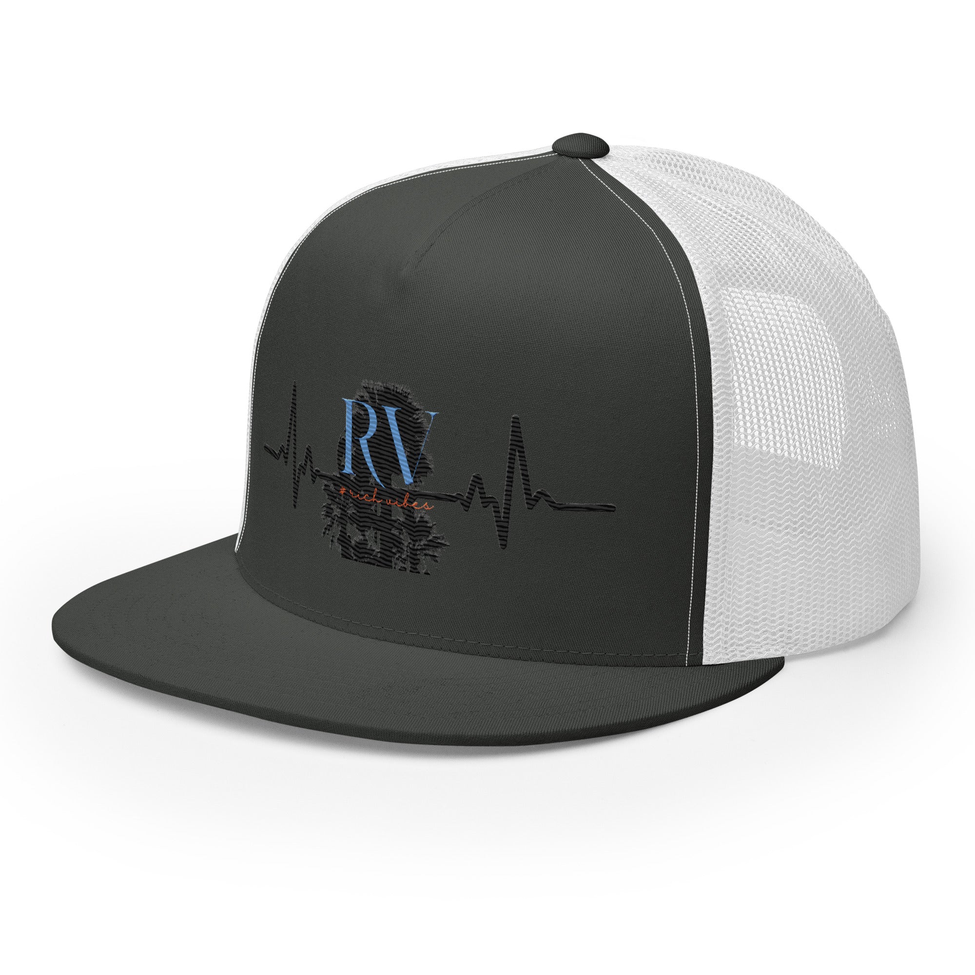 RV5 Rich Vibes Palm Tree Pulse - Trucker Cap