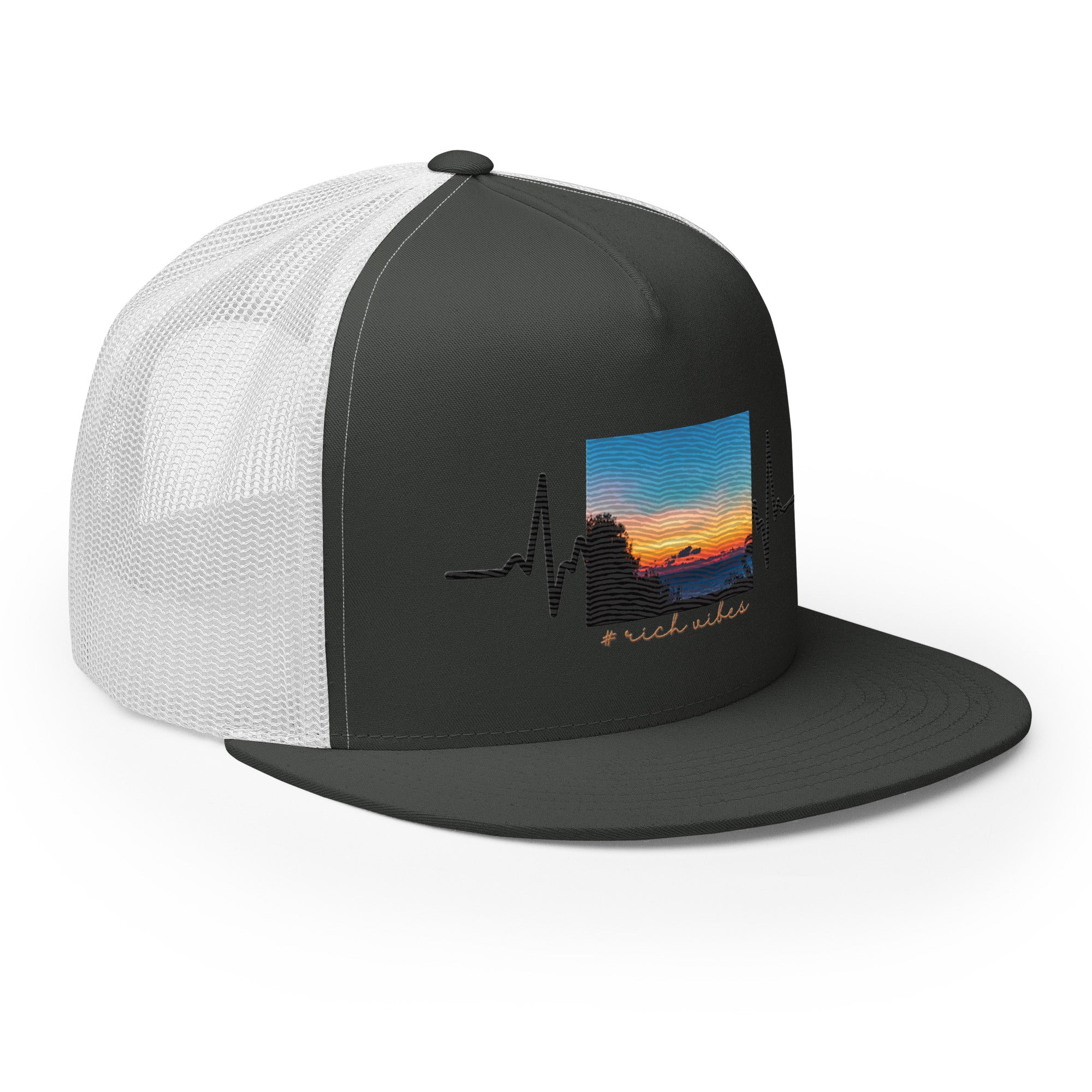 RV5 Rich Vibes Summer Sunset Pulse - Trucker Cap