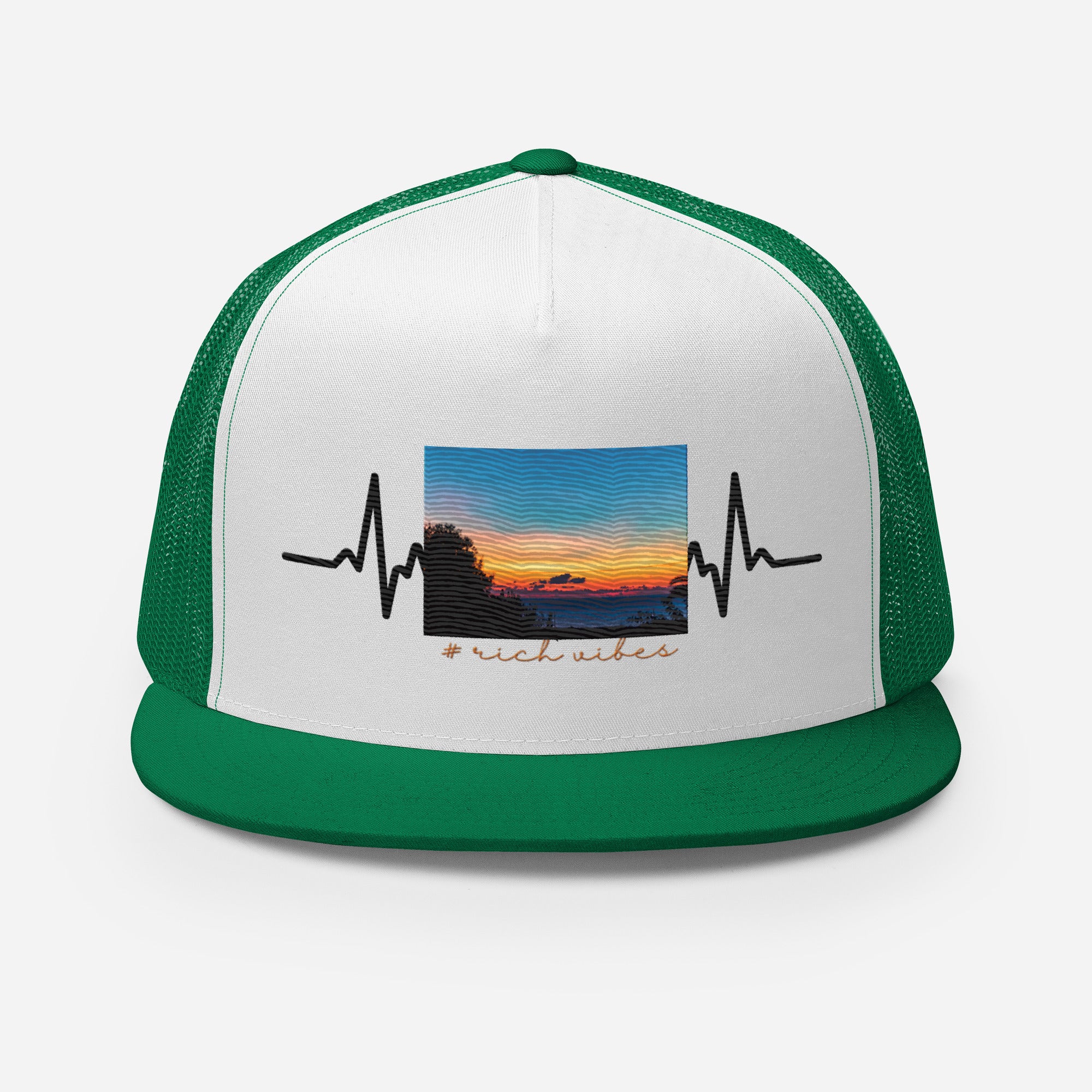 RV5 Rich Vibes Summer Sunset Pulse - Trucker Cap