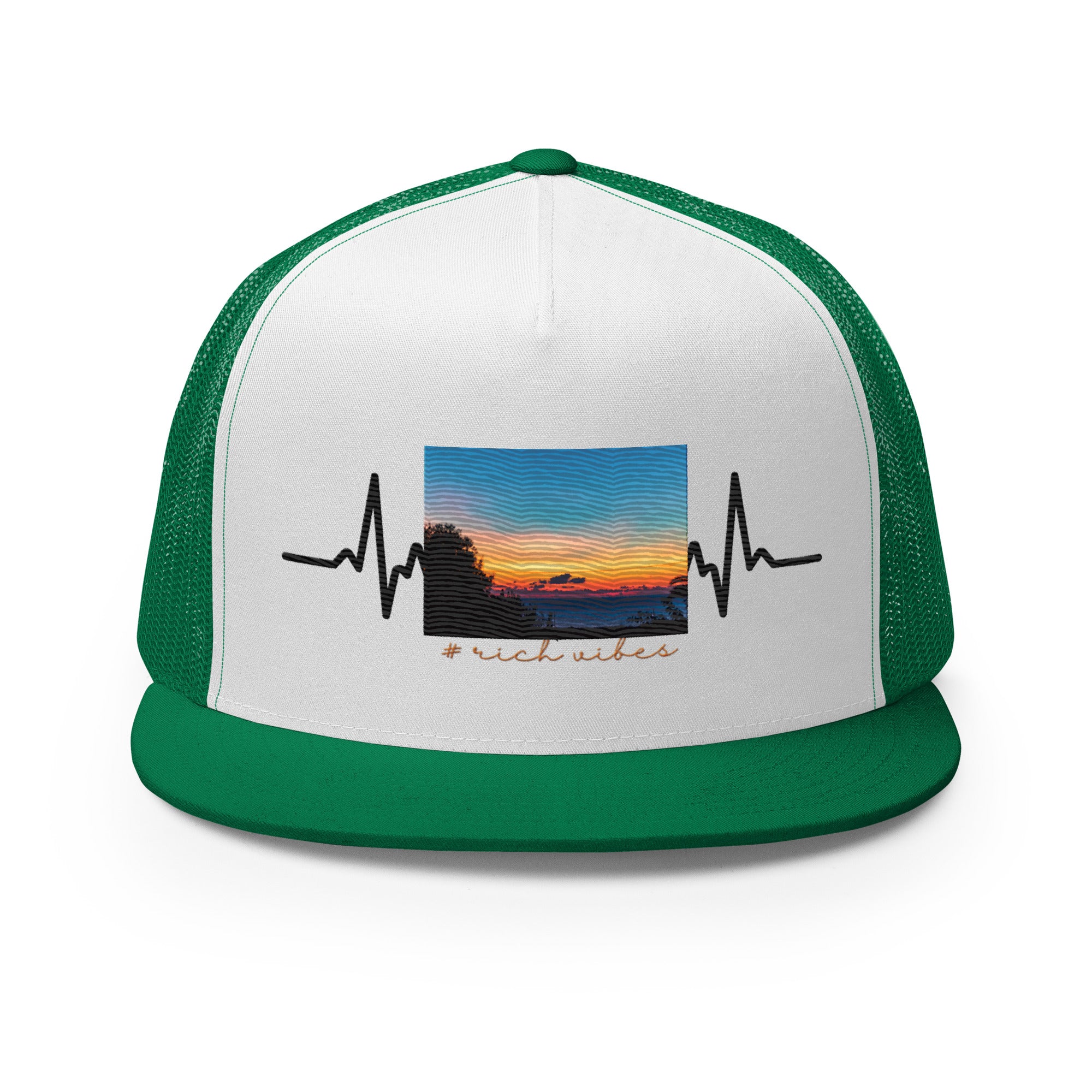 RV5 Rich Vibes Summer Sunset Pulse - Trucker Cap