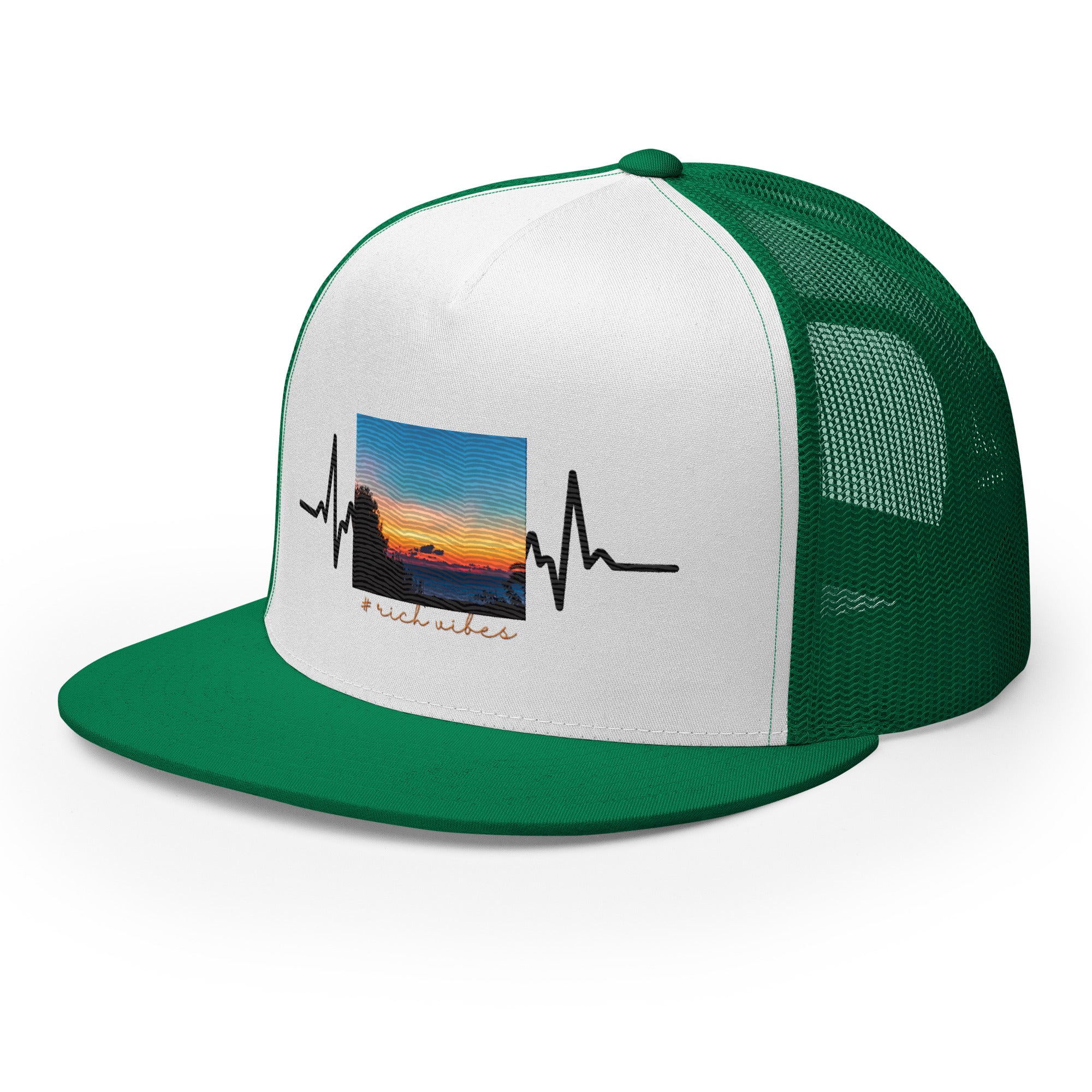 RV5 Rich Vibes Summer Sunset Pulse - Trucker Cap
