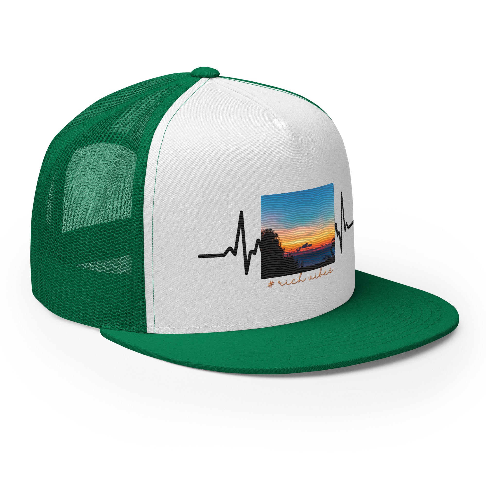 RV5 Rich Vibes Summer Sunset Pulse - Trucker Cap