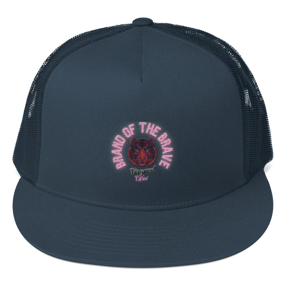 RichV5 Brand Of The Brave Pink Tiger - Trucker Cap