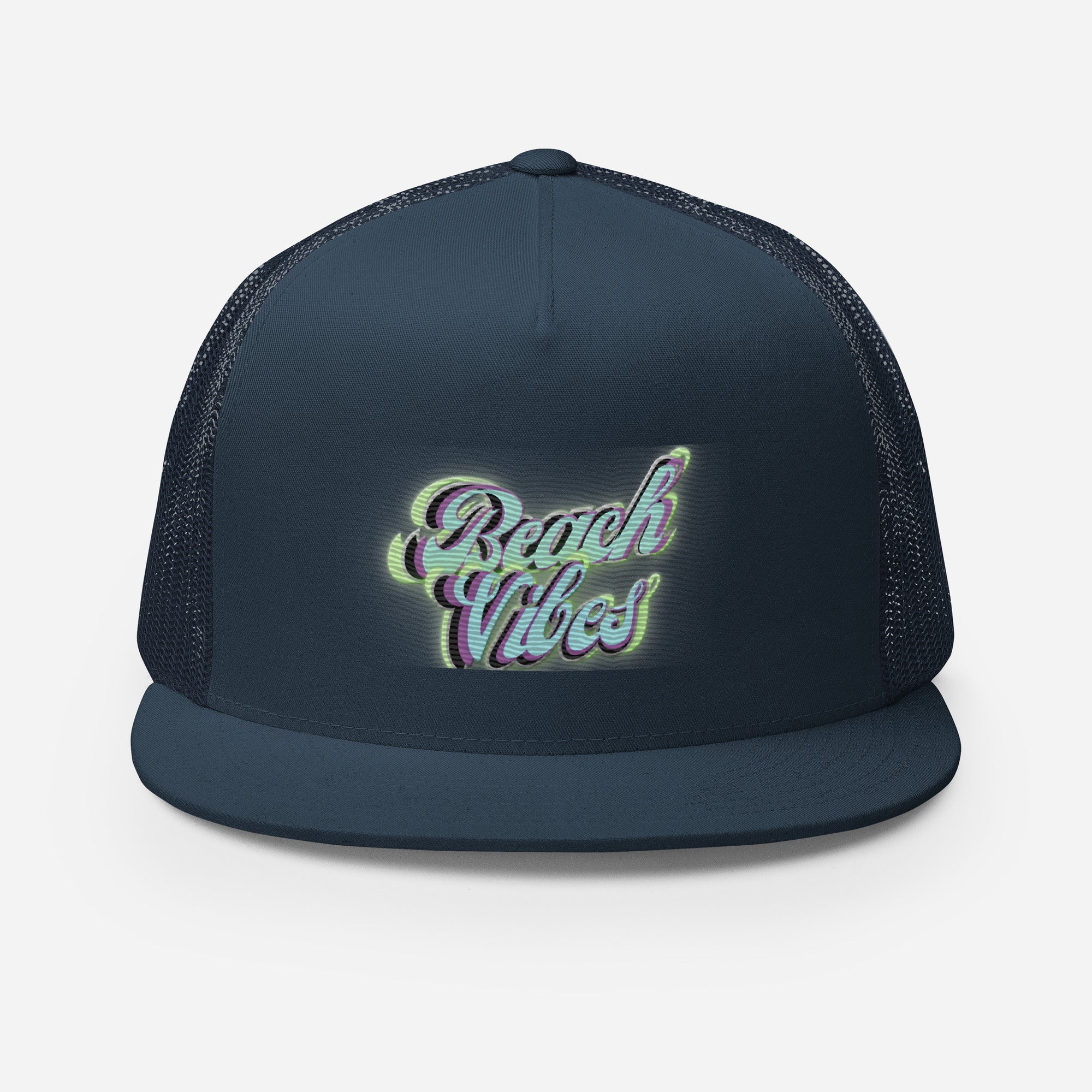 RICH VIBES Aqua Green Beach Vibes Black - Trucker Cap
